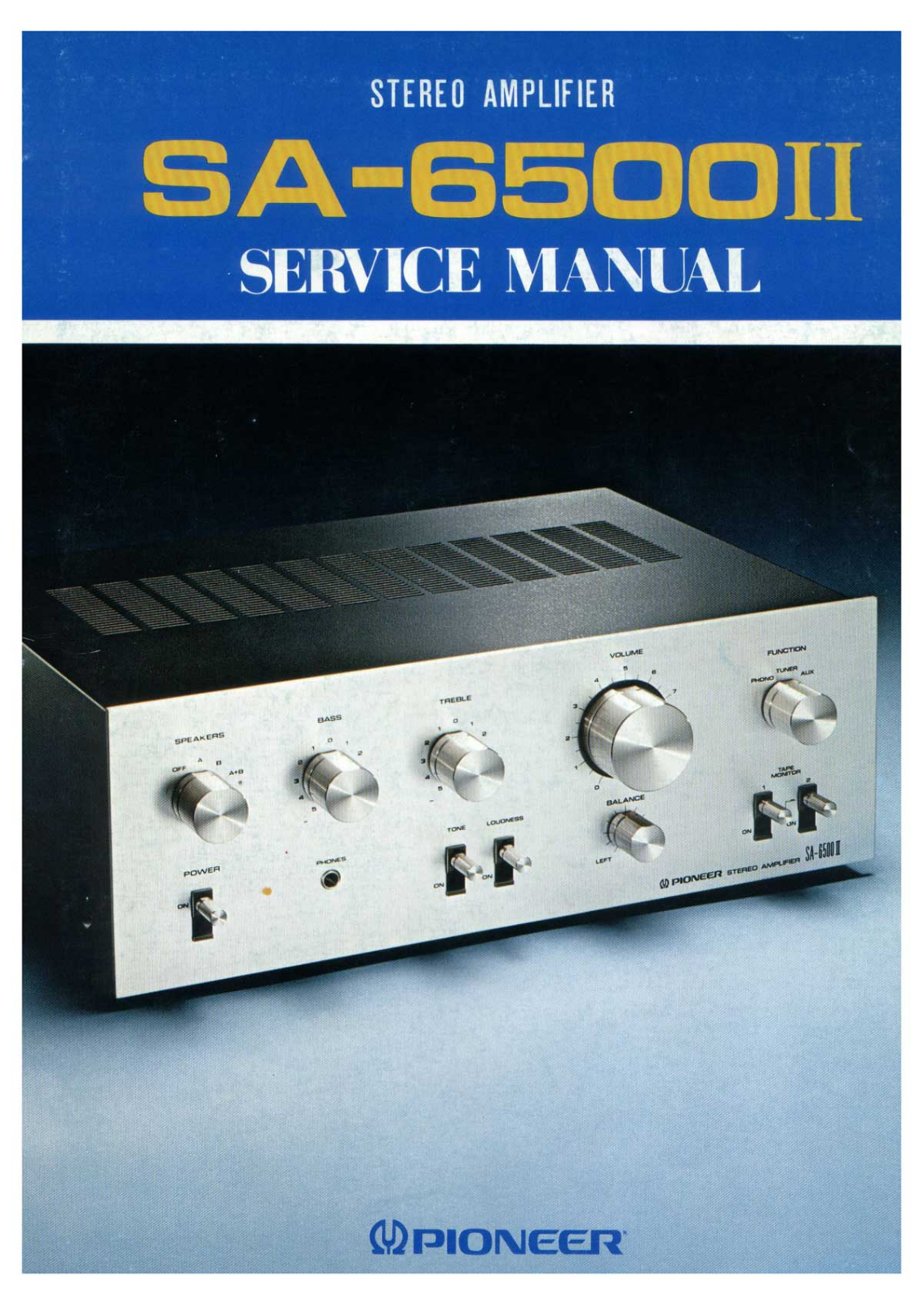 Pioneer SA-6500 Mk2 Service manual