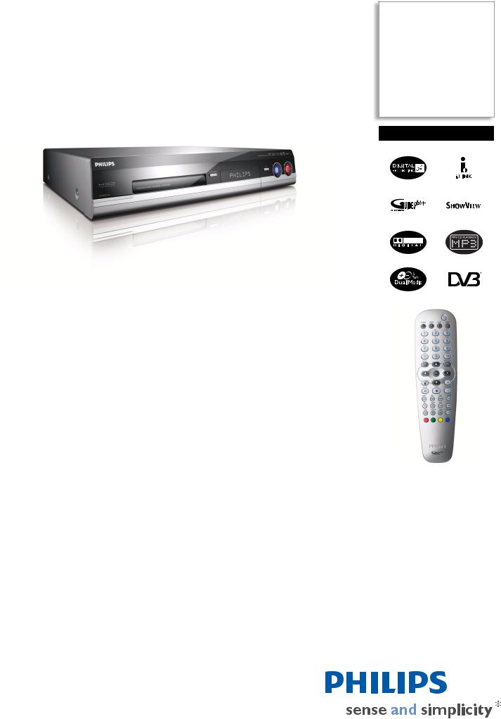 Philips DVDR7260H/31 product sheet