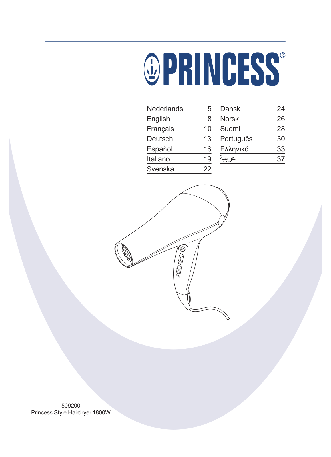 Princess 509200 Style User Manual