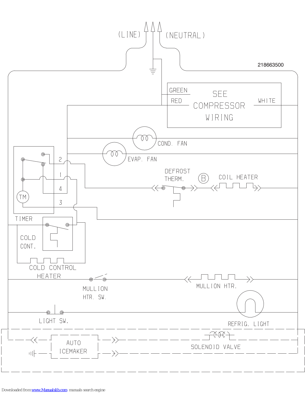 Frigidaire FRT22KR4JW0 Wiring Diagram