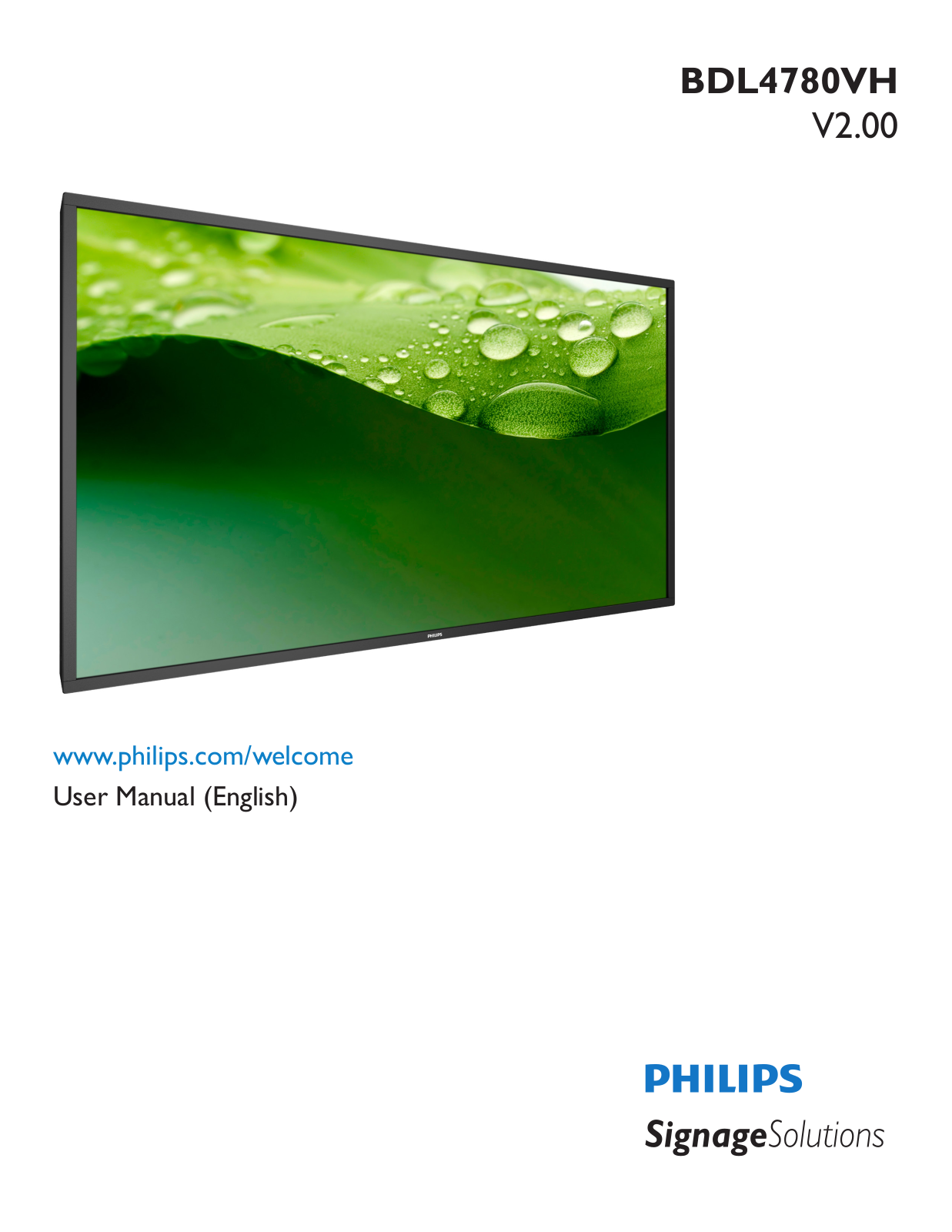 Philips BDL4780VH User Guide