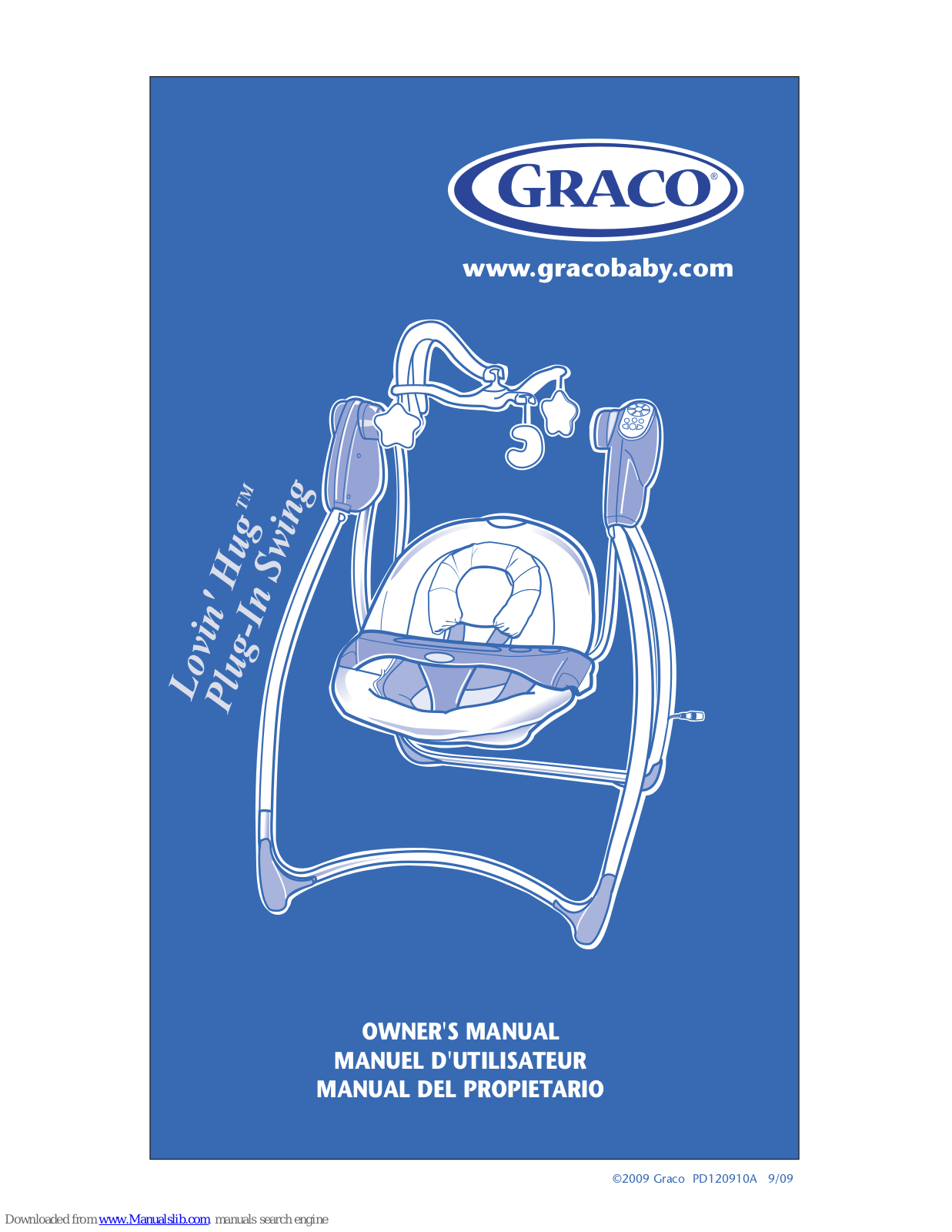 Graco Lovin' Hug 1760908, 1760908 Owner's Manual