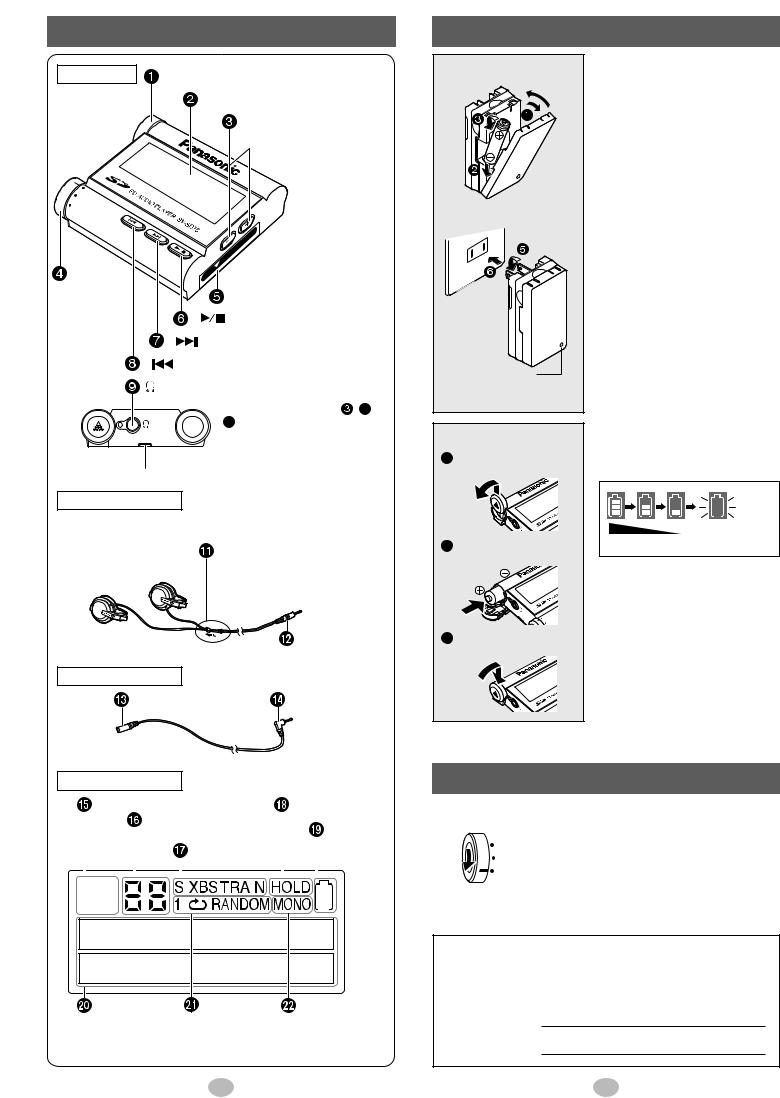 Panasonic SV-SD75 Operating Instruction