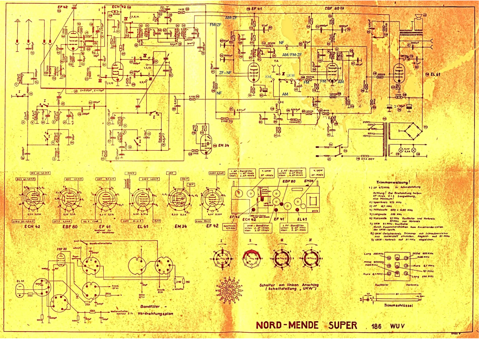 Nordmende 186-WU Schematic