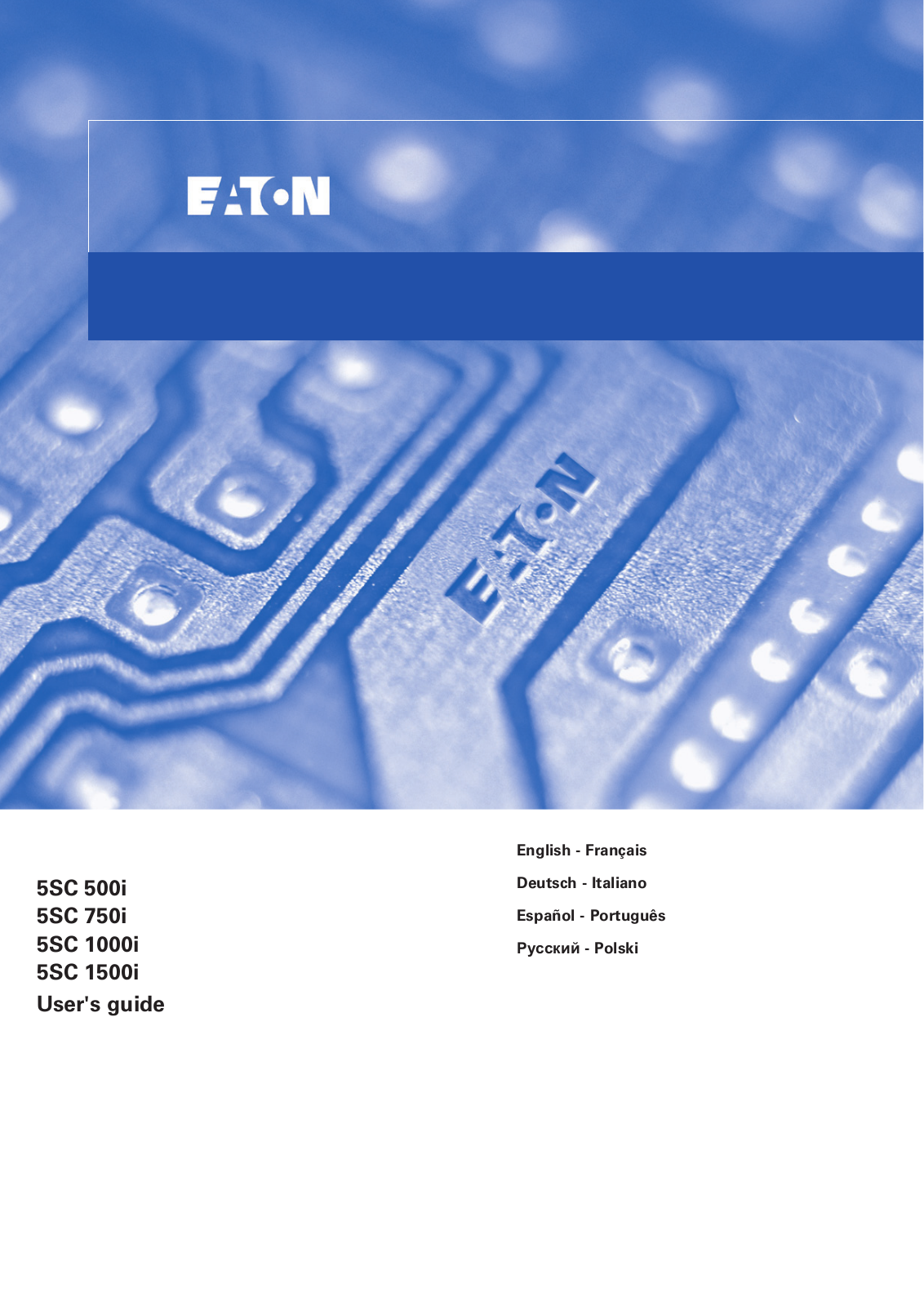 Eaton 5SC1500i operation manual