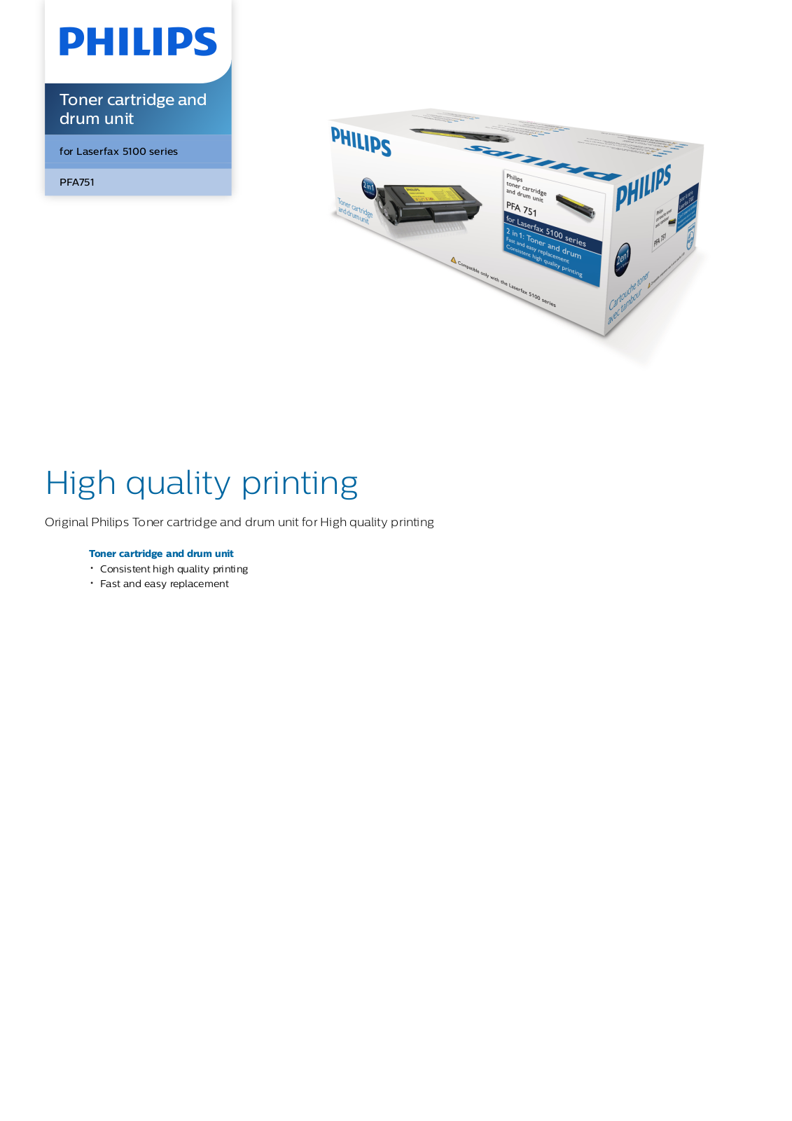 Philips PFA751/000 leaflet - ManualMachine.com