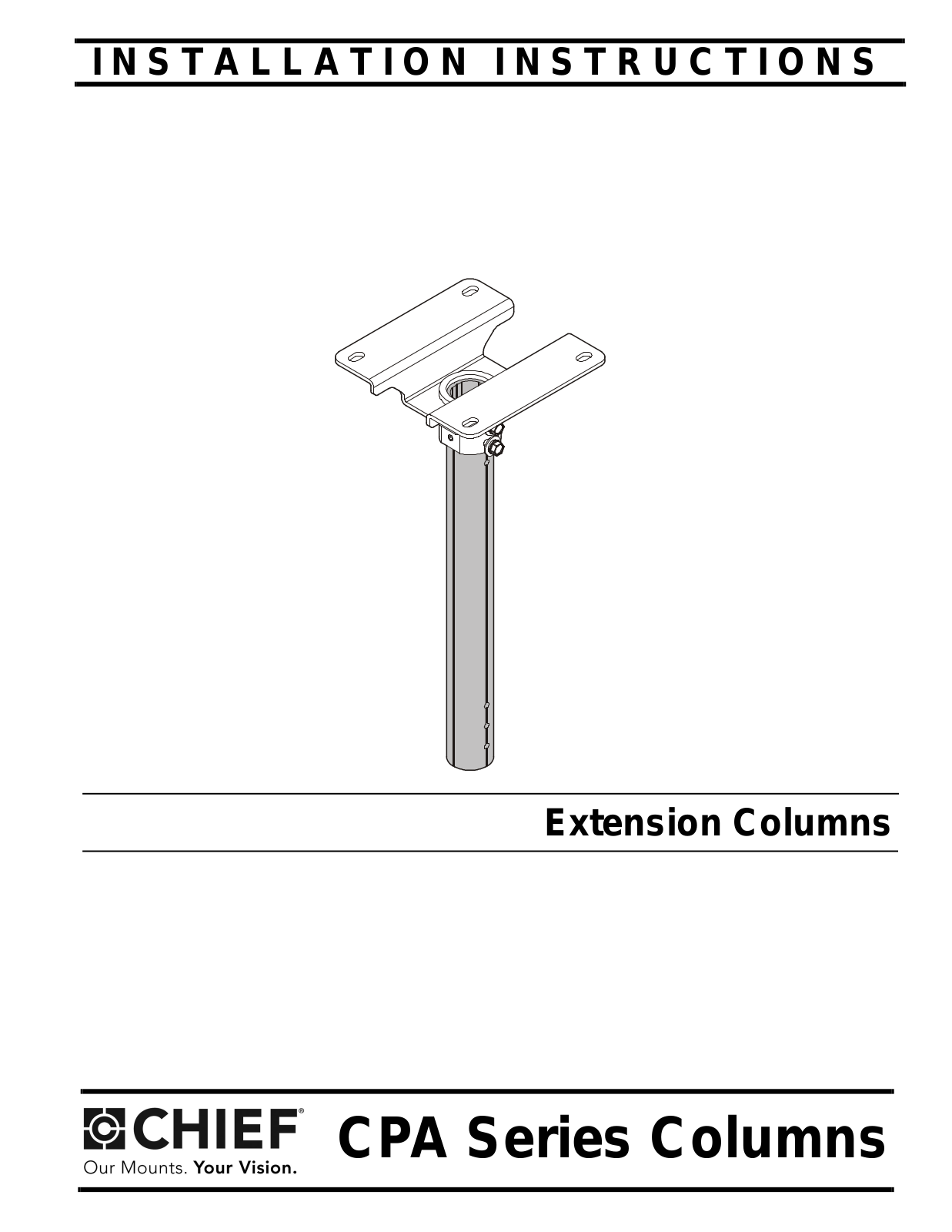 Chief CPA018 Installation Guide