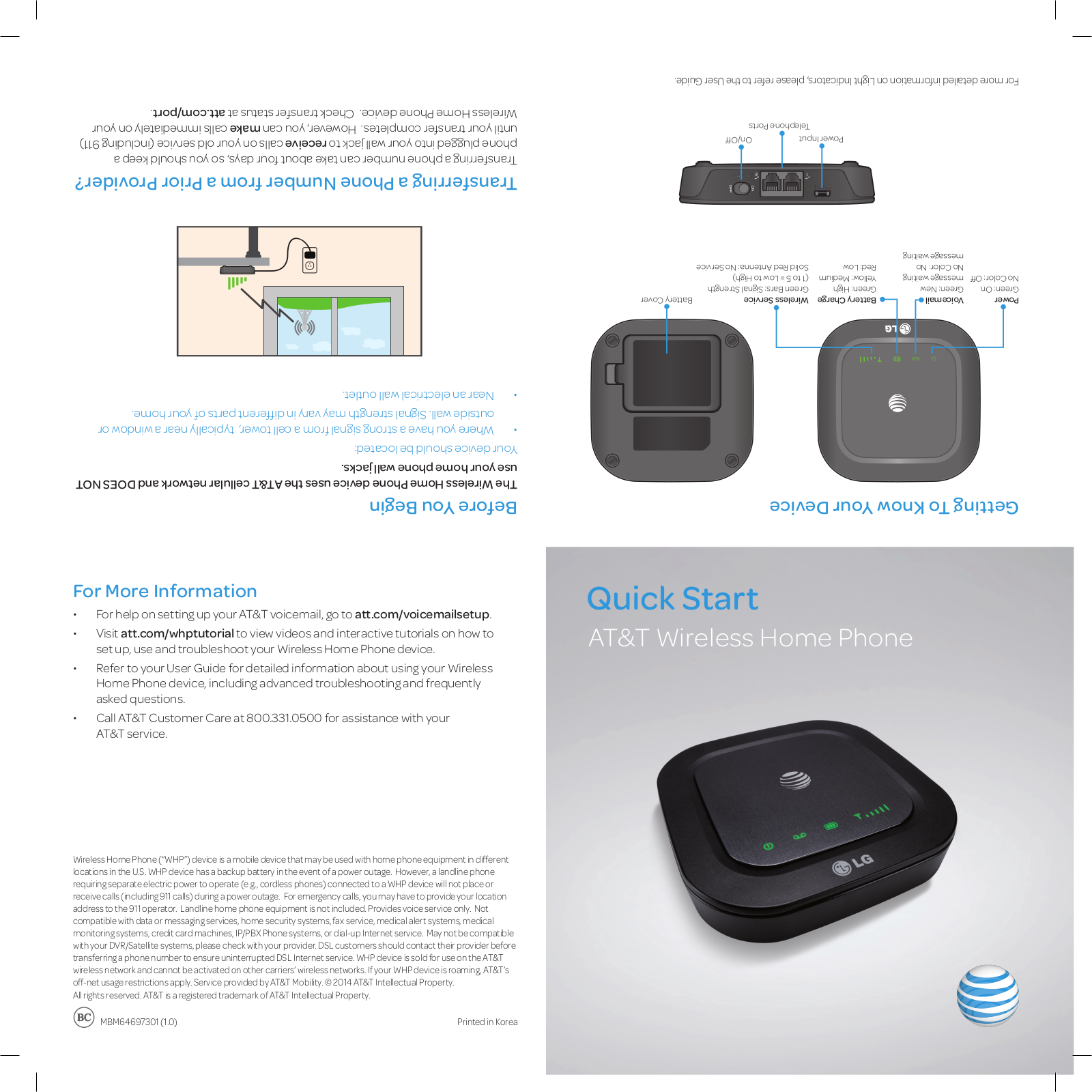 LG AF300 Quick Start Guide