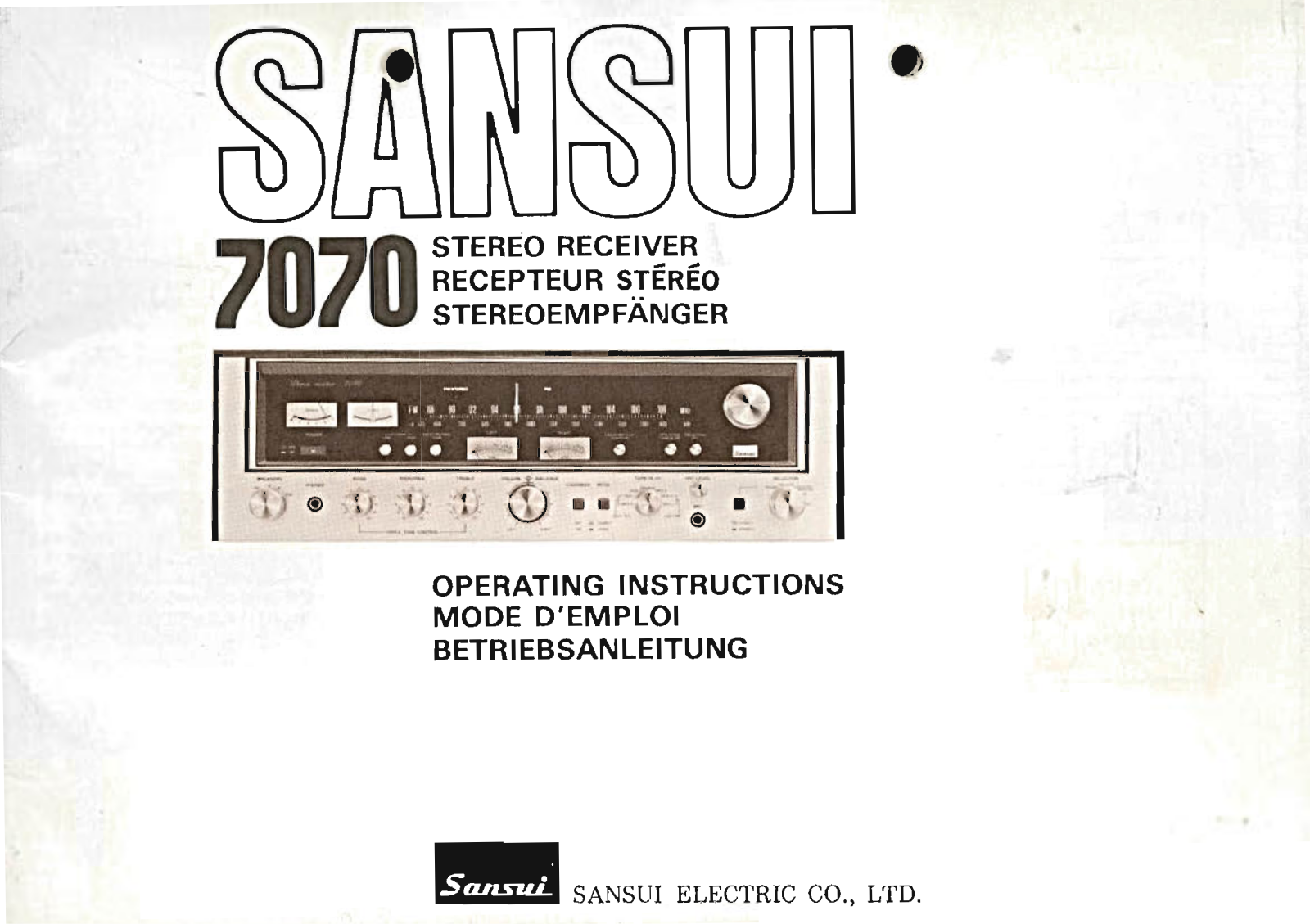 Sansui 7070 Service Manual