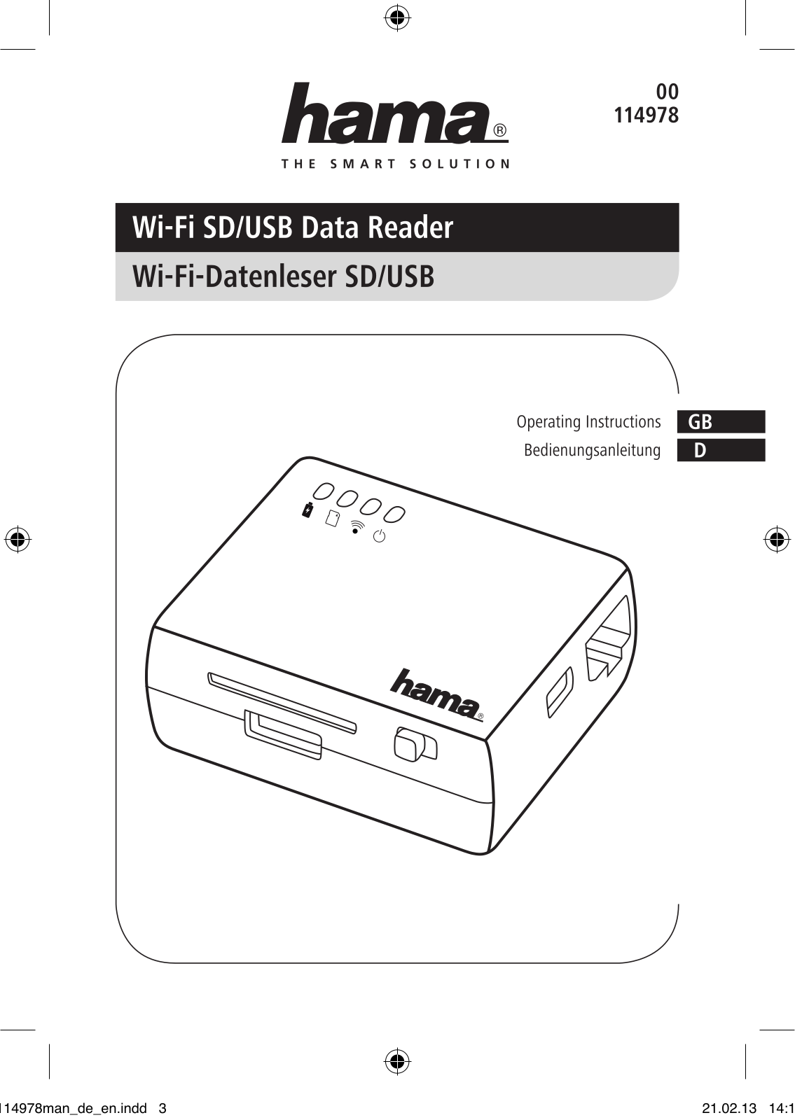 Hama 114978 User manual