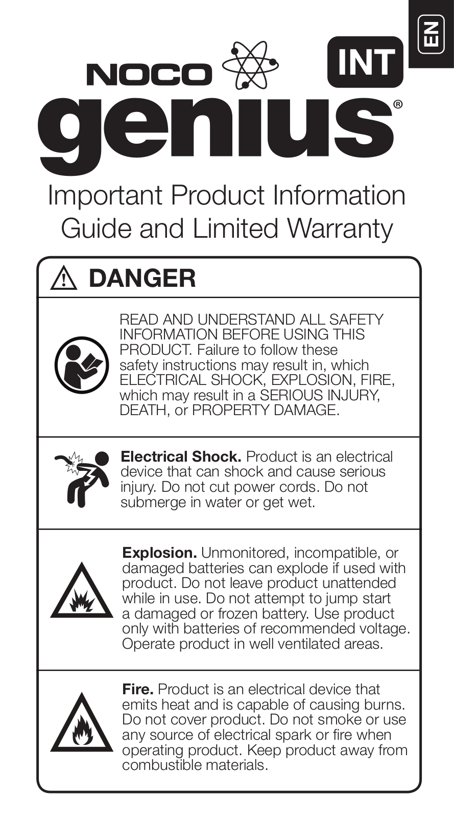 Noco GB40, GB150 User Manual