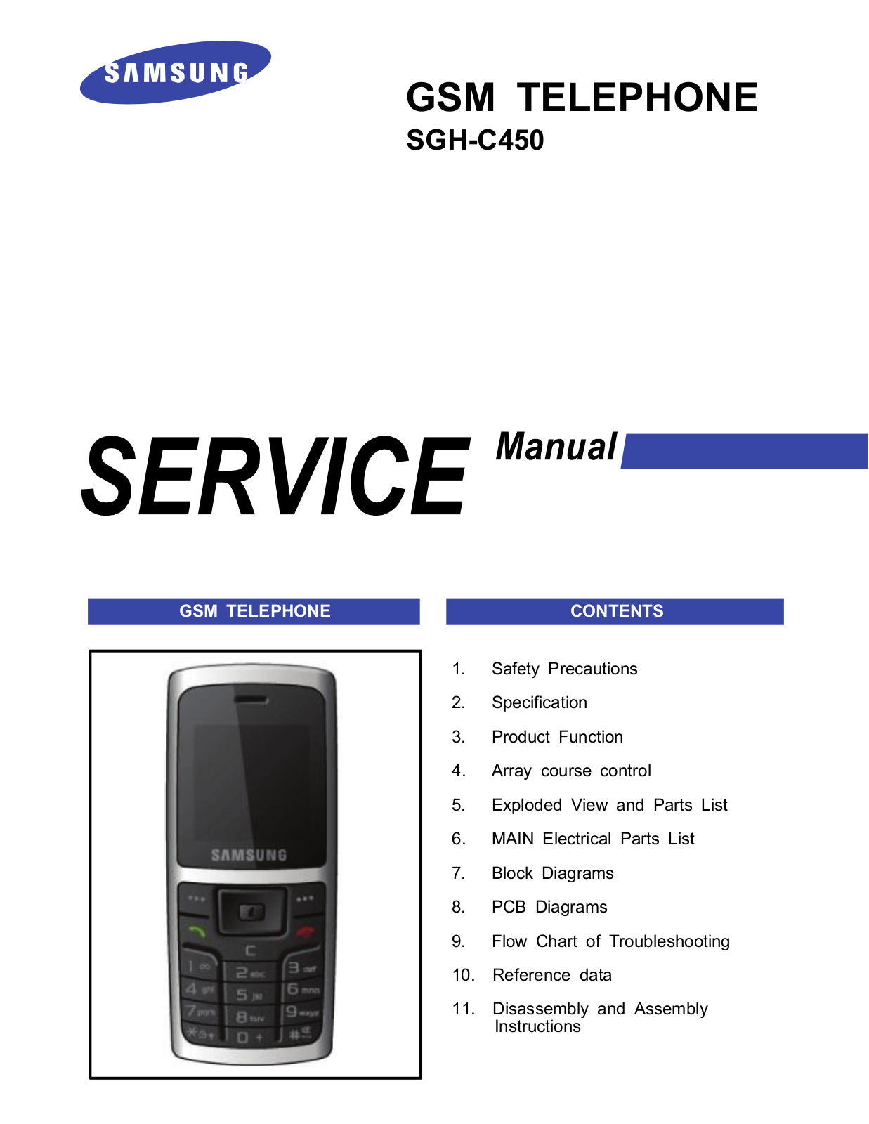 Samsung SGH-C450 Service Manual