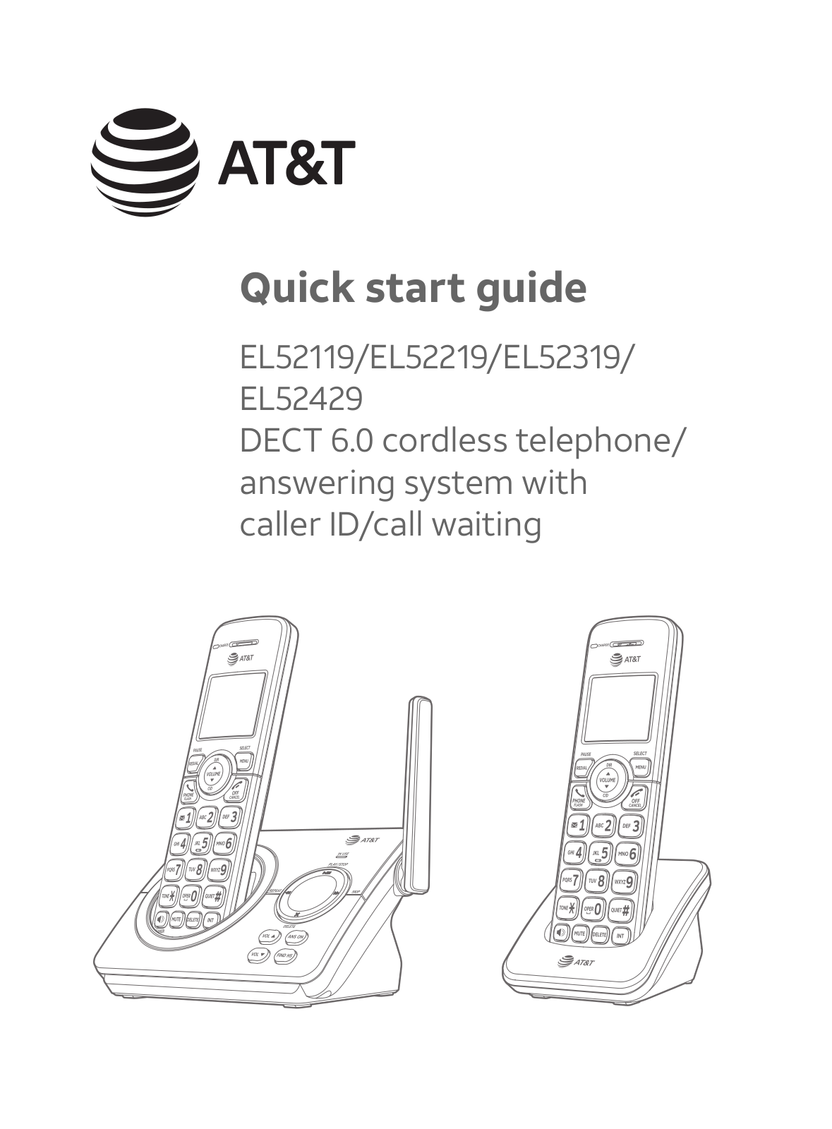 AT&T EL52119, EL52219, EL52319, EL52429 User Manual