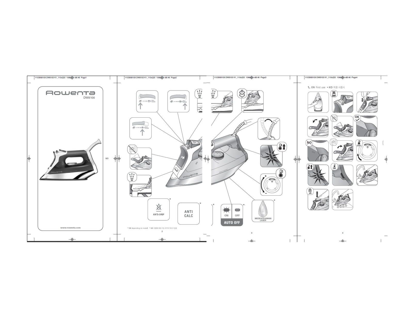 Rowenta DW8110 User Manual