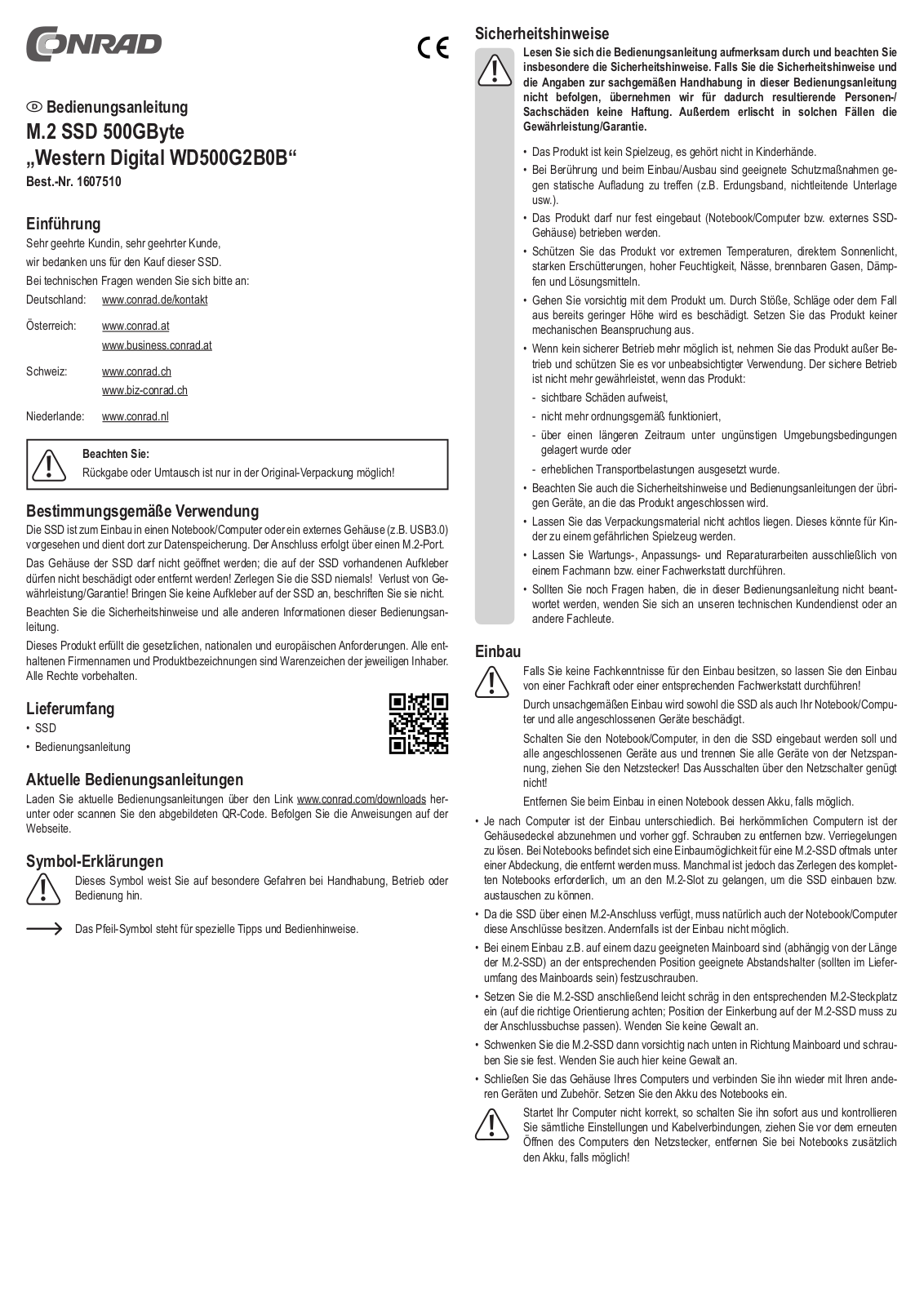 WD WD500G2B0B User guide