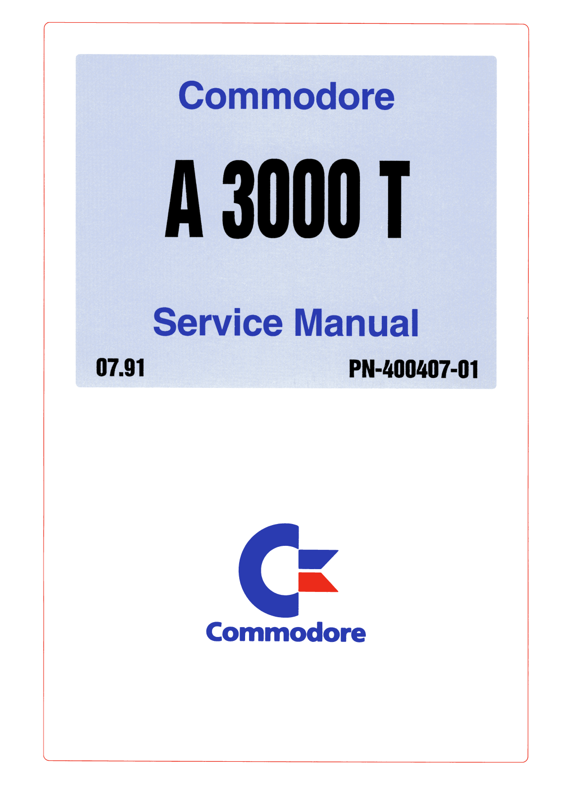 Commodore A3000T a - ManualMachine.com
