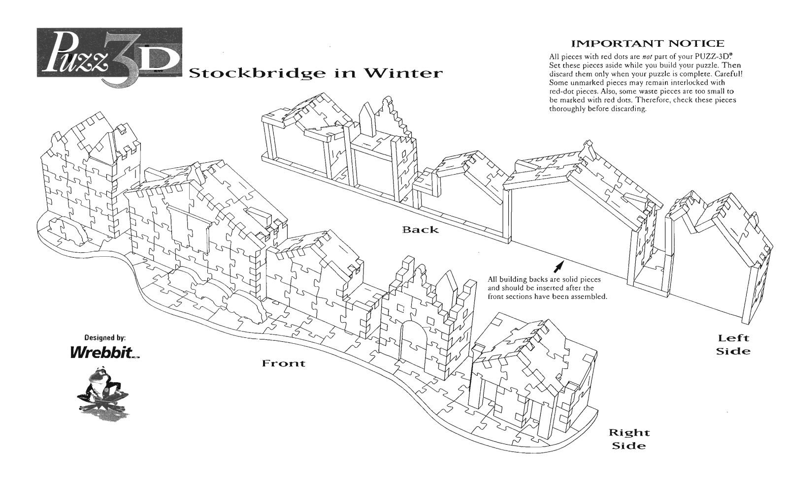 Hasbro PUZZ 3D STOCKBRIDGE IN WINTER User Manual