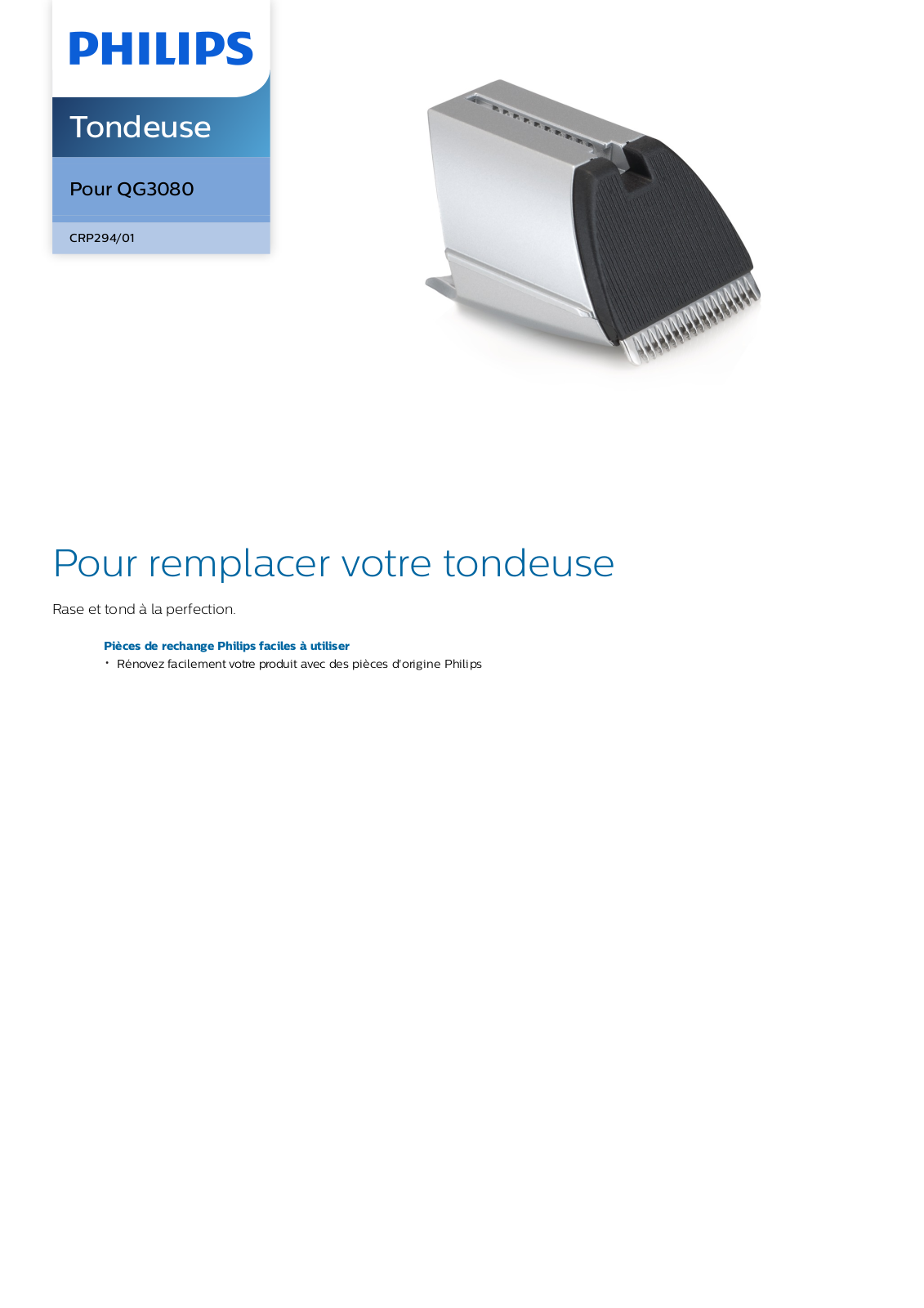 Philips CRP294/01 product sheet