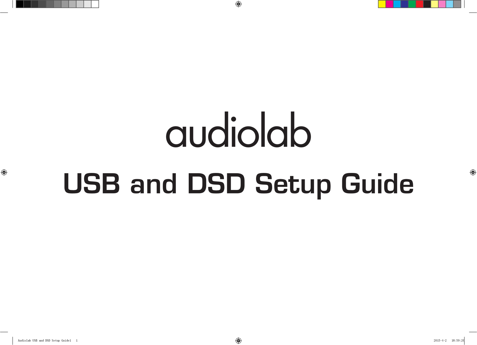 Audiolab USB and DSD Setup Guide