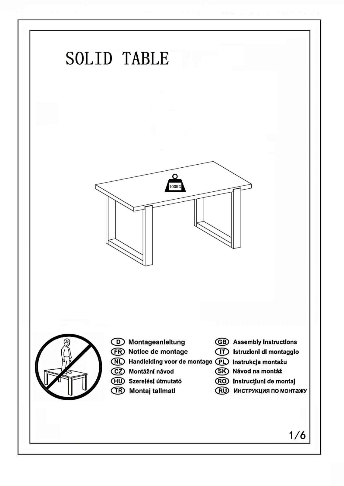 INOSIGN Solid Assembly instructions