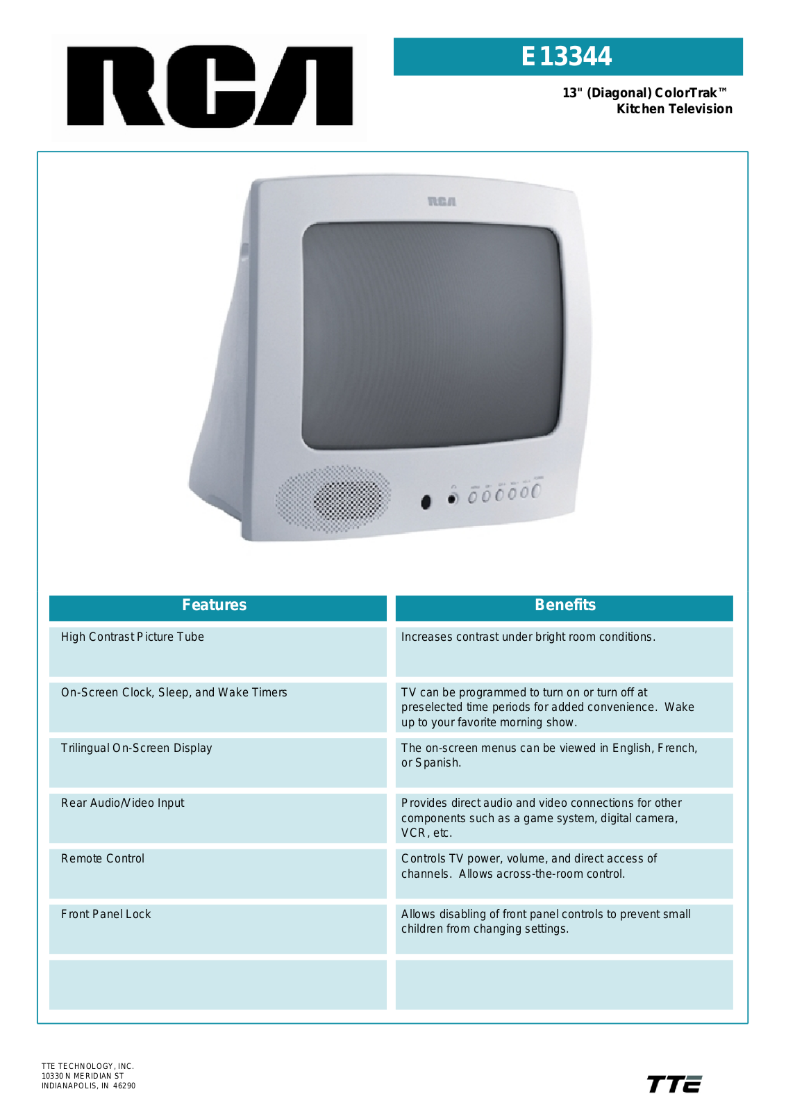 RCA E13344 User Manual