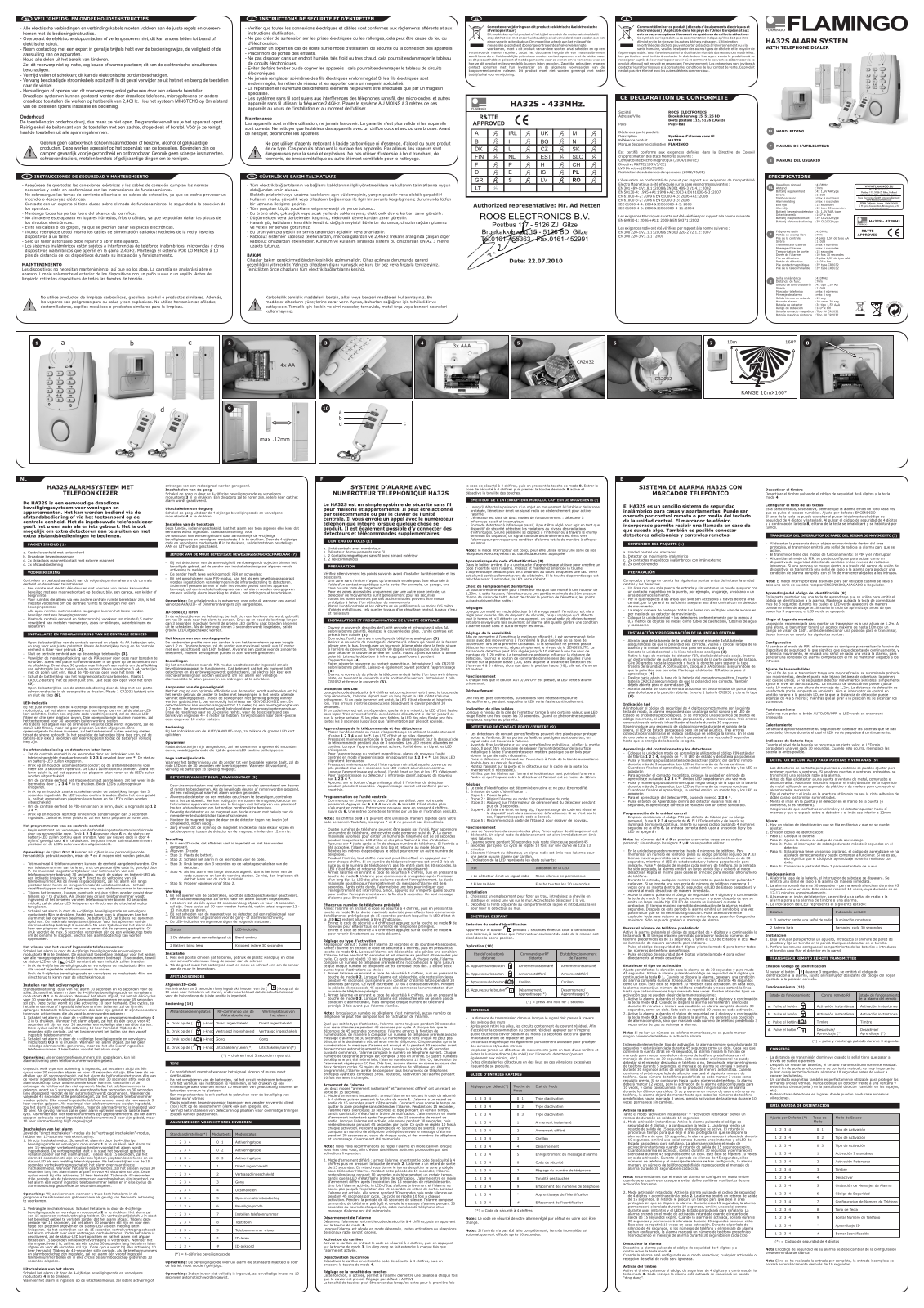 ELRO HA32S User manual