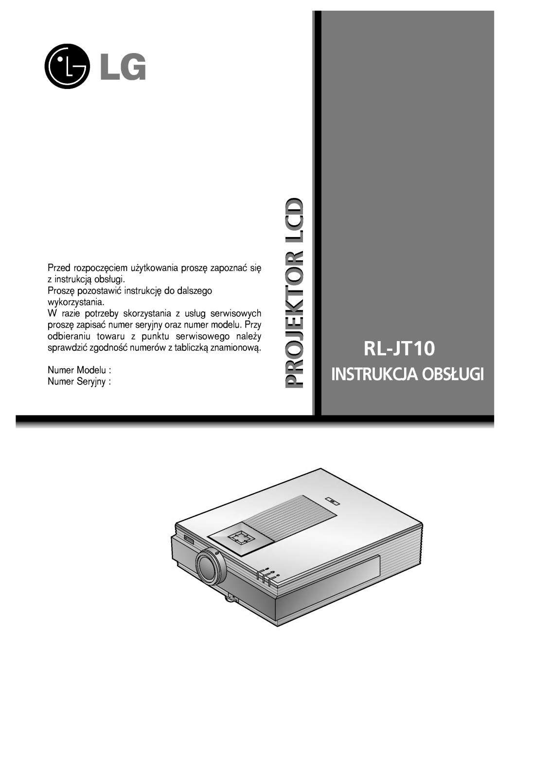 Lg RL-JT10 User Manual