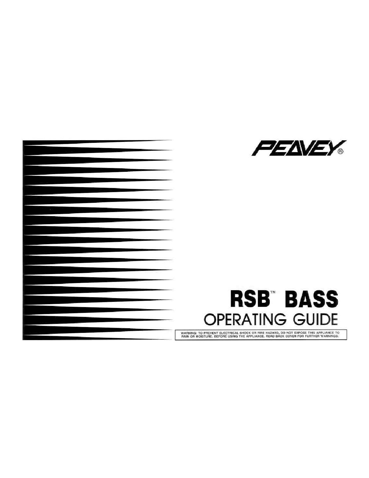 Peavey RSB Bass User Manual