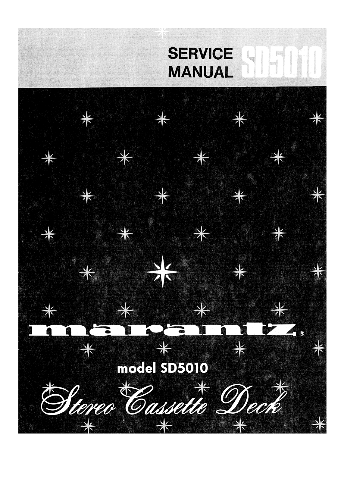 Marantz SD5010 Service Manual