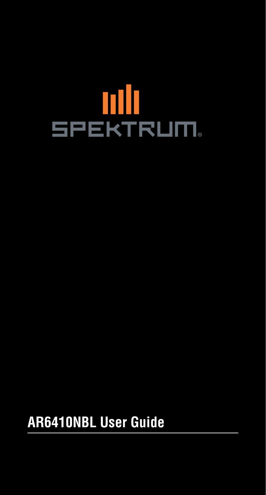 Spektrum SPMAR6410NBL User Manual