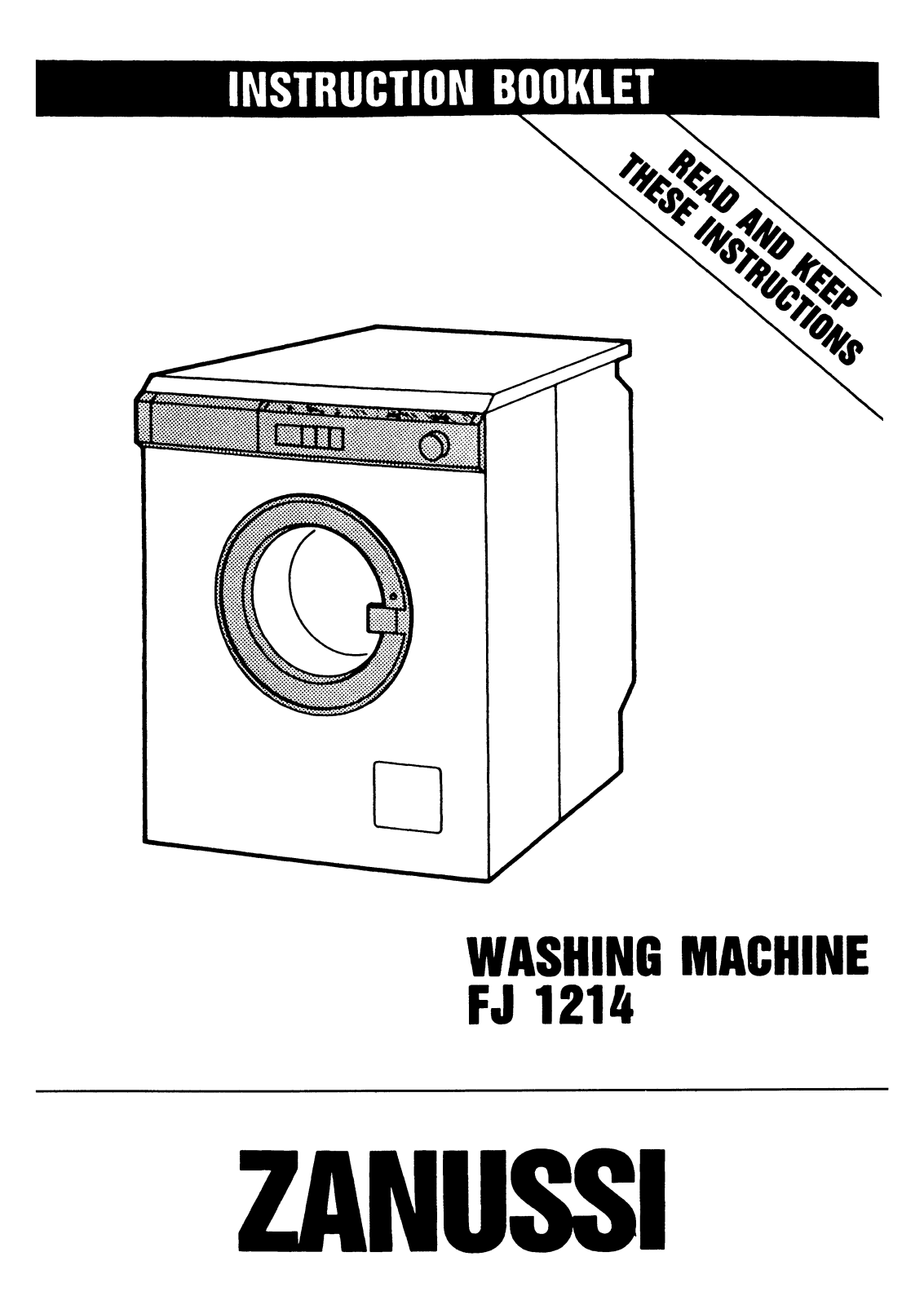 Zanussi FJ 1214 Instruction Manual