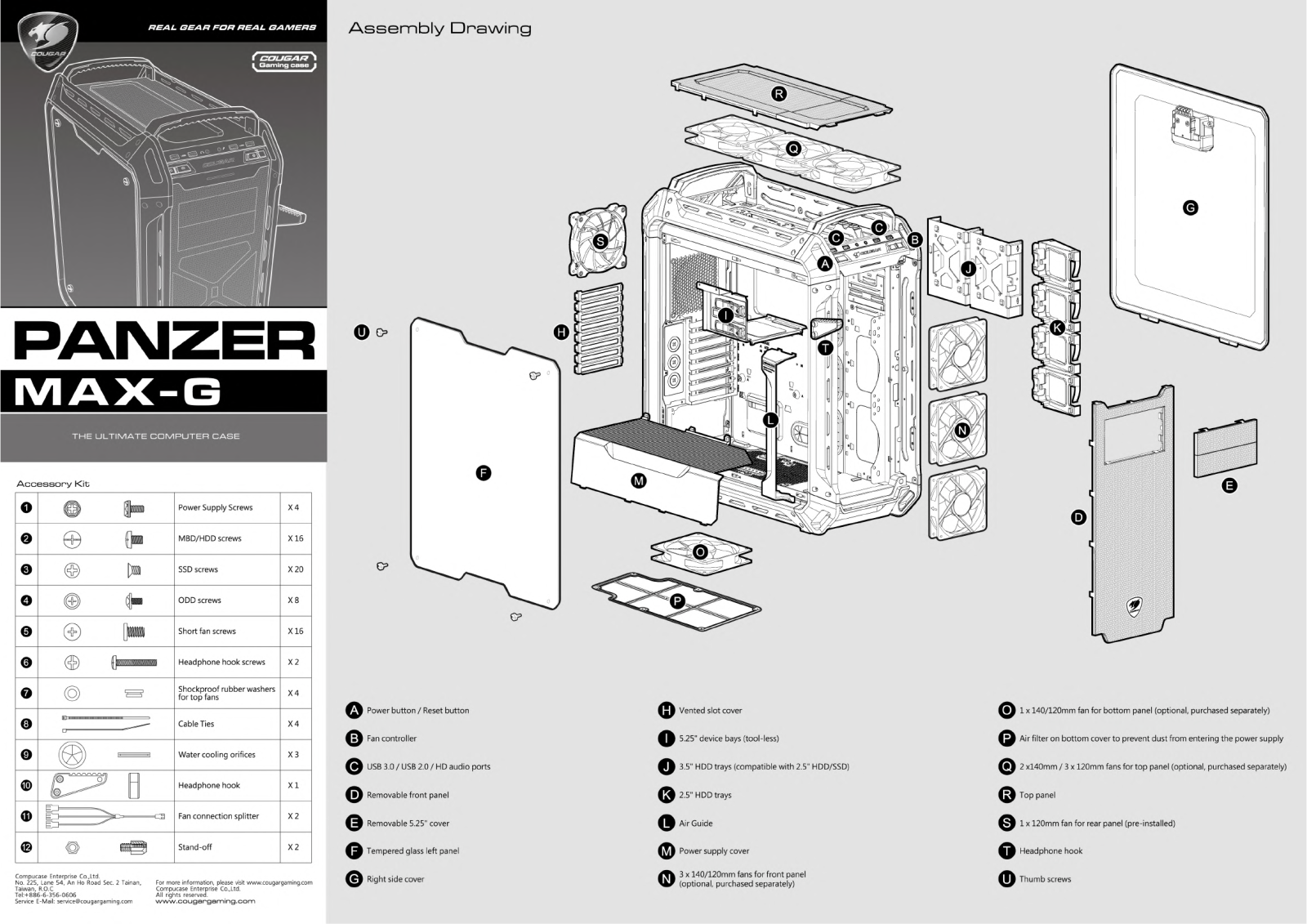 Cougar Panzer Max-G operation manual