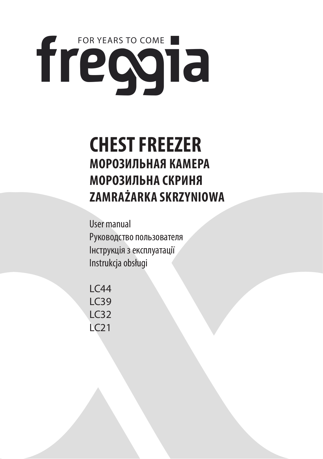 Freggia LC44, LC39, LC32, LC21 User Manual