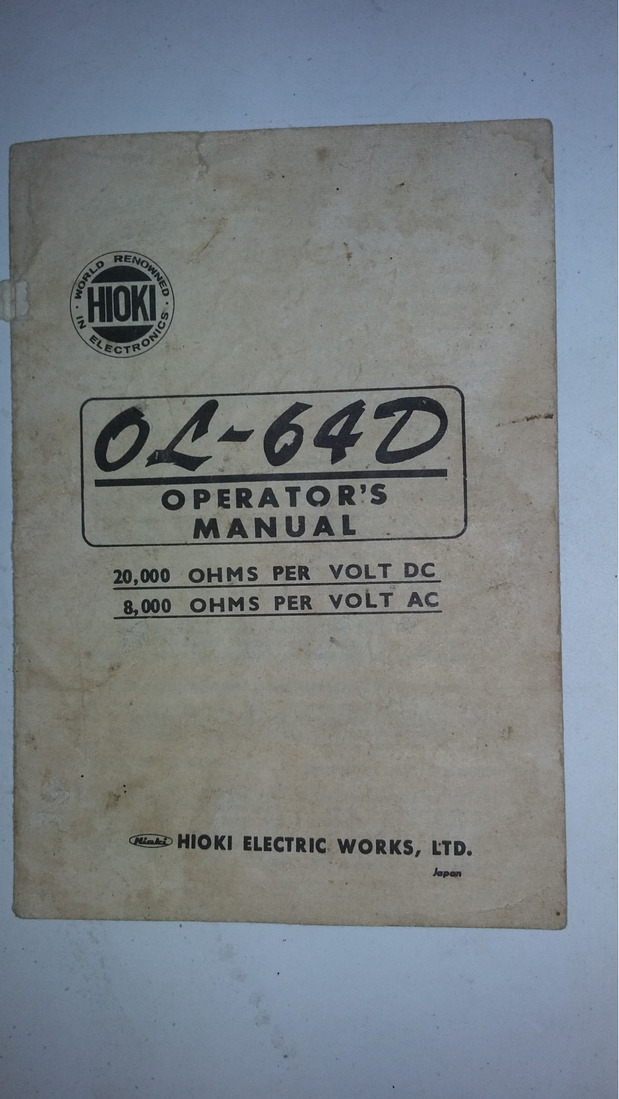 Hioki OL64-D Schematic