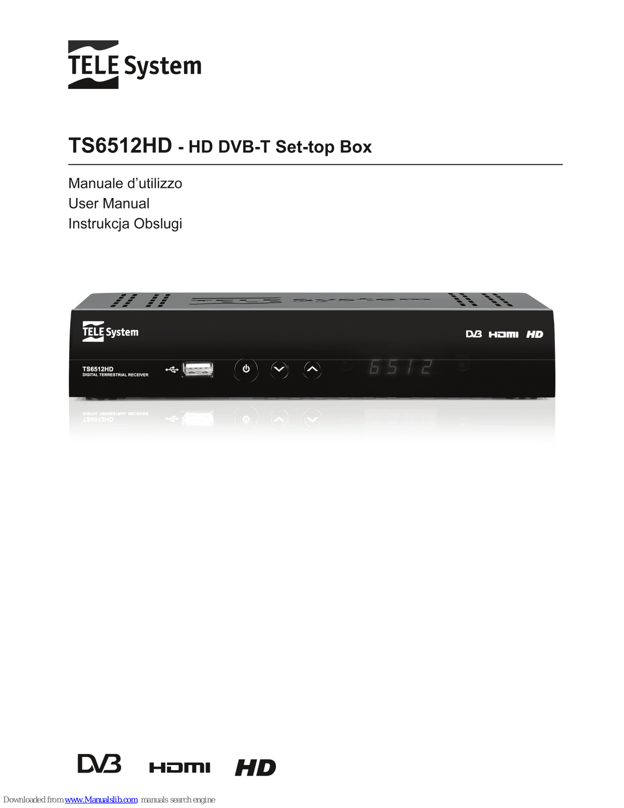 Tele System TS6512HD User Manual - ManualMachine.com