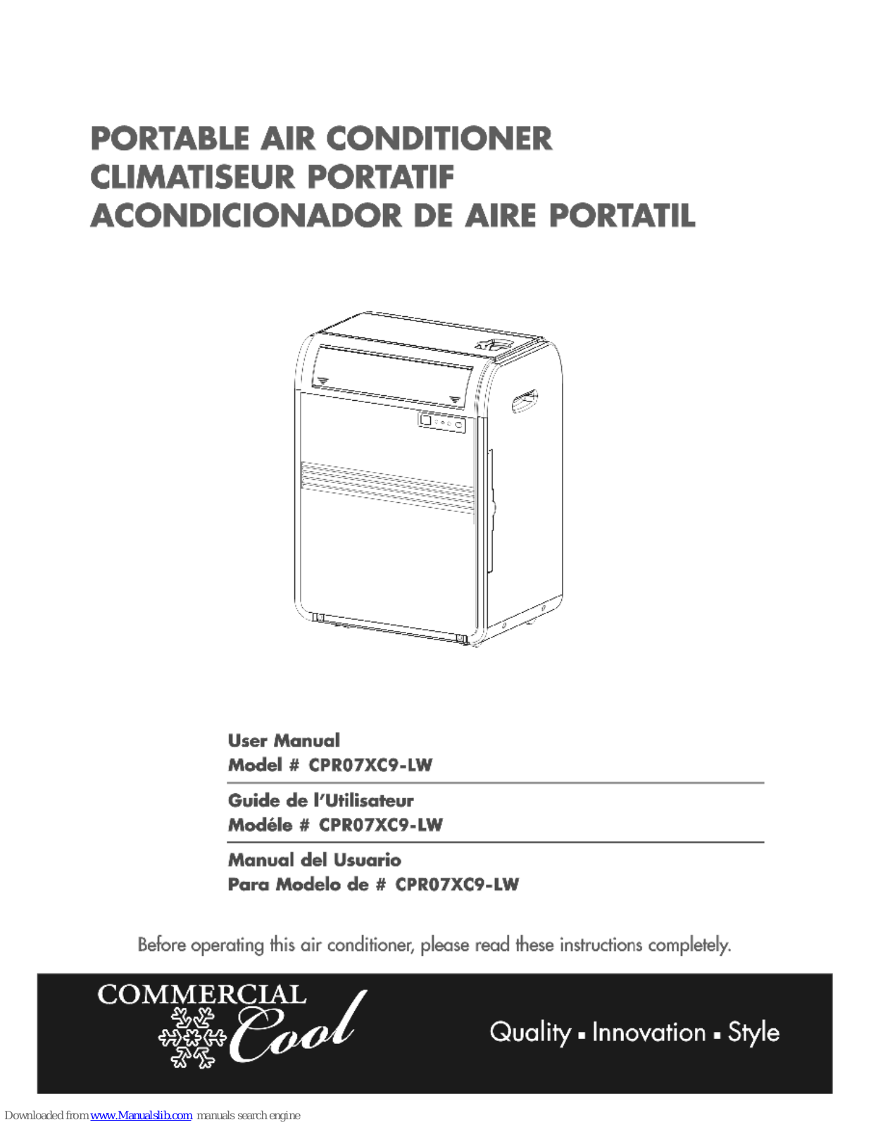 Haier Cpr07xc9-lw Owner's Manual