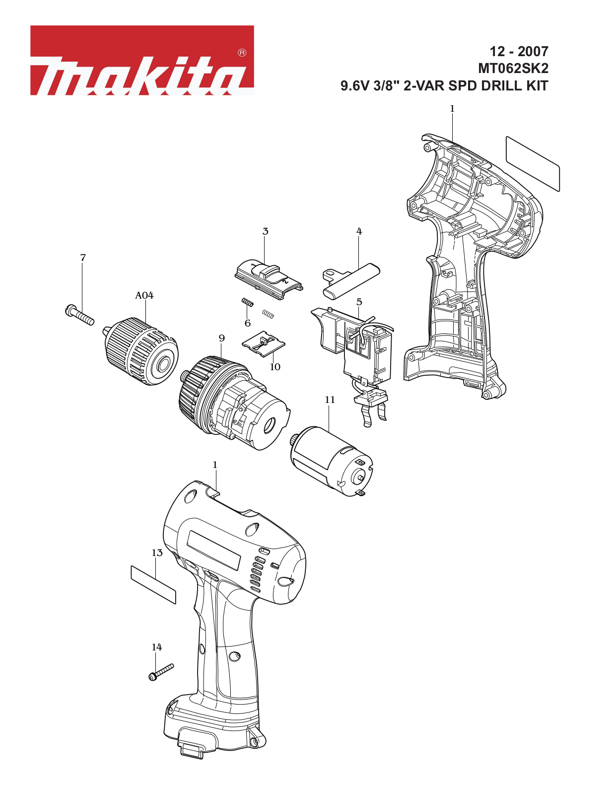 Makita MT062SK2 User Manual