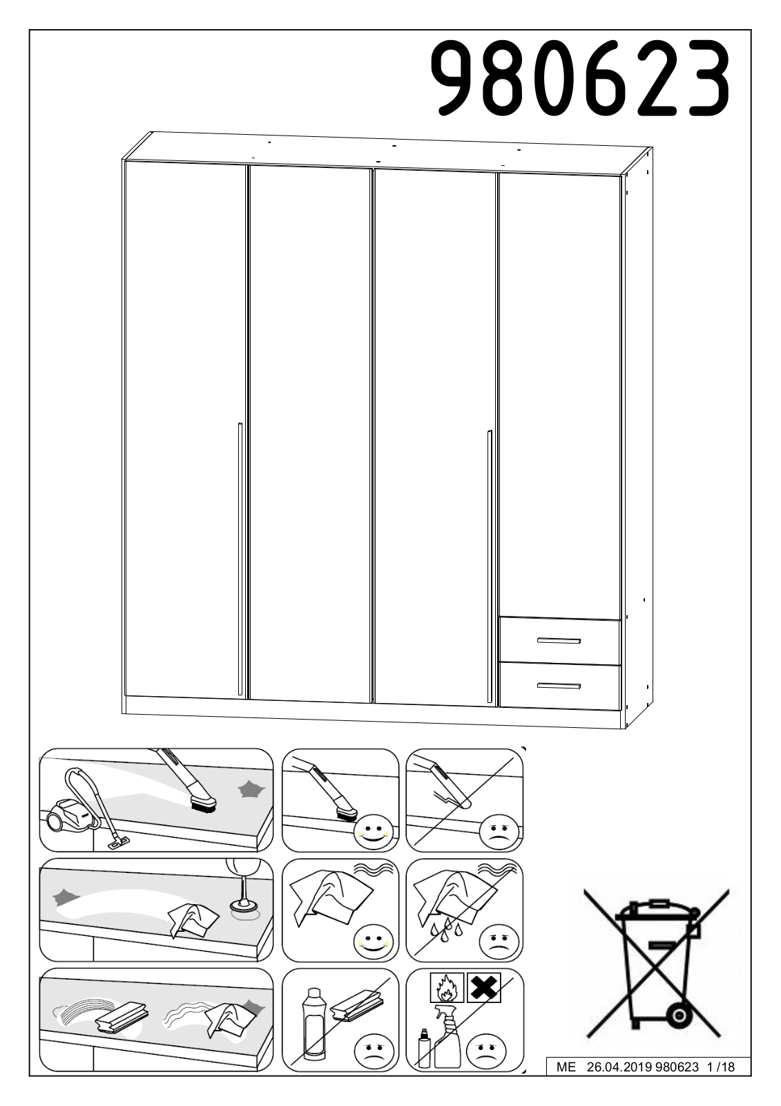 Wimex 980623 Assembly instructions