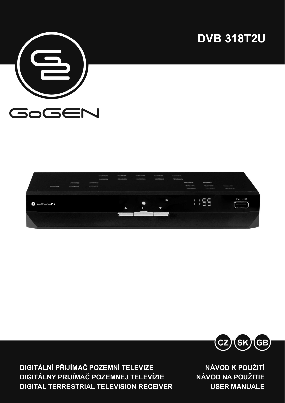 GoGEN DVB318T2U RECORD READY User Manual