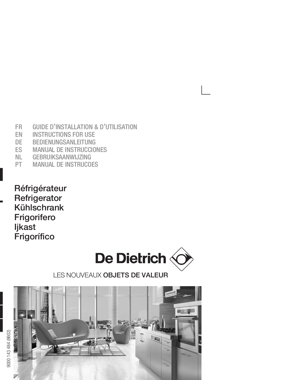 DE DIETRICH DRS426JE1 User Manual