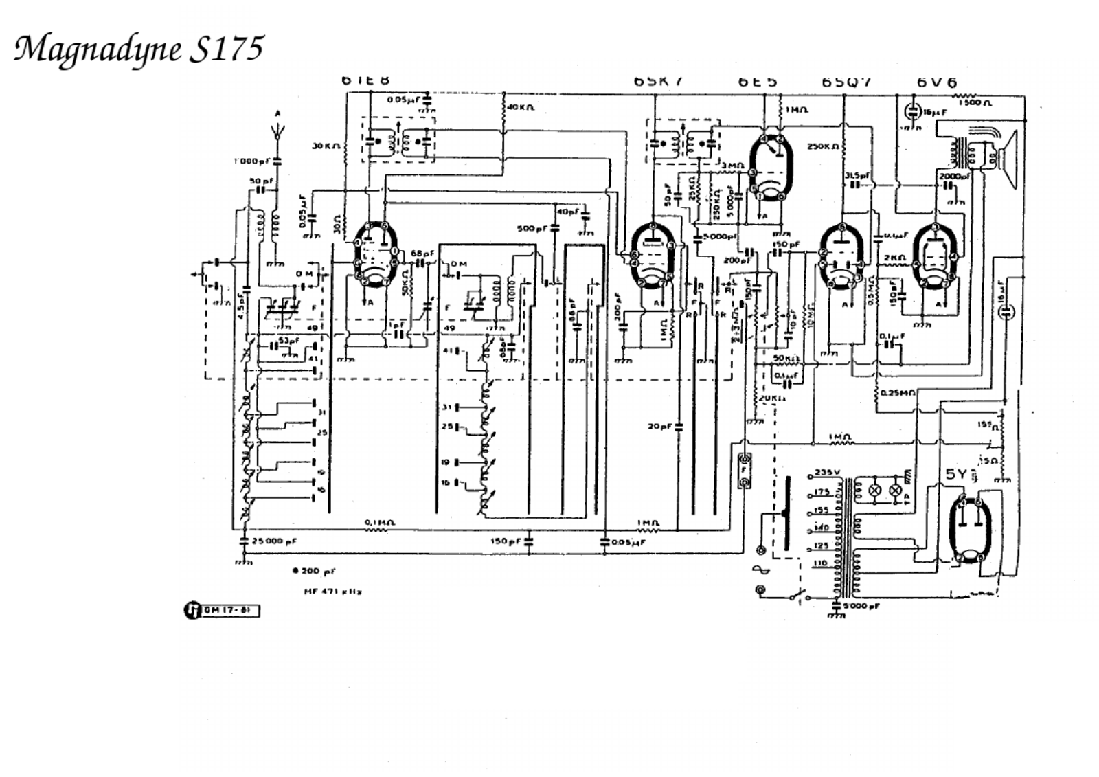 Magnadyne s175 schematic