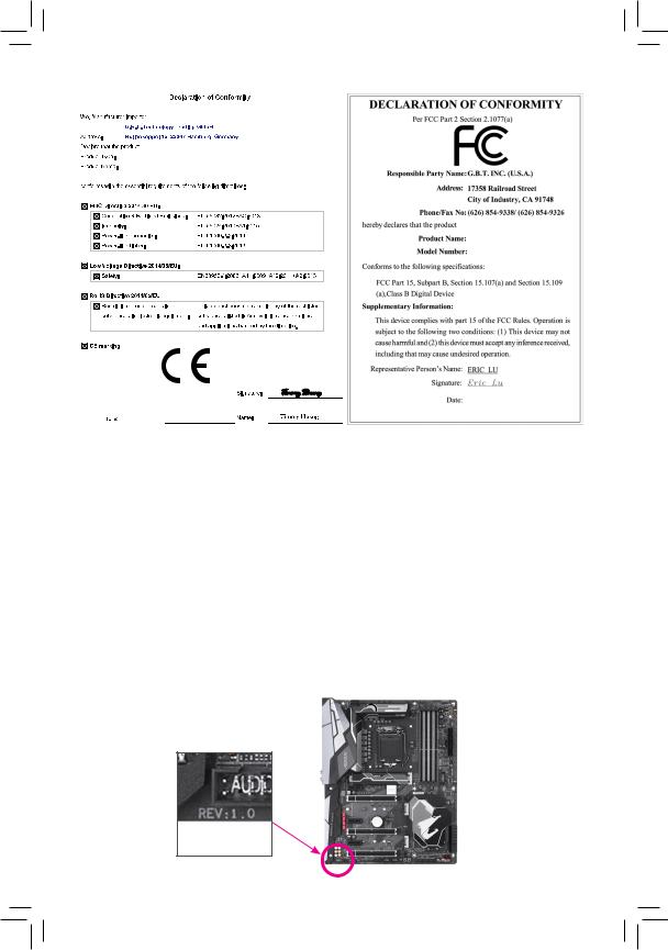 Gigabyte H310M D3H Service Manual
