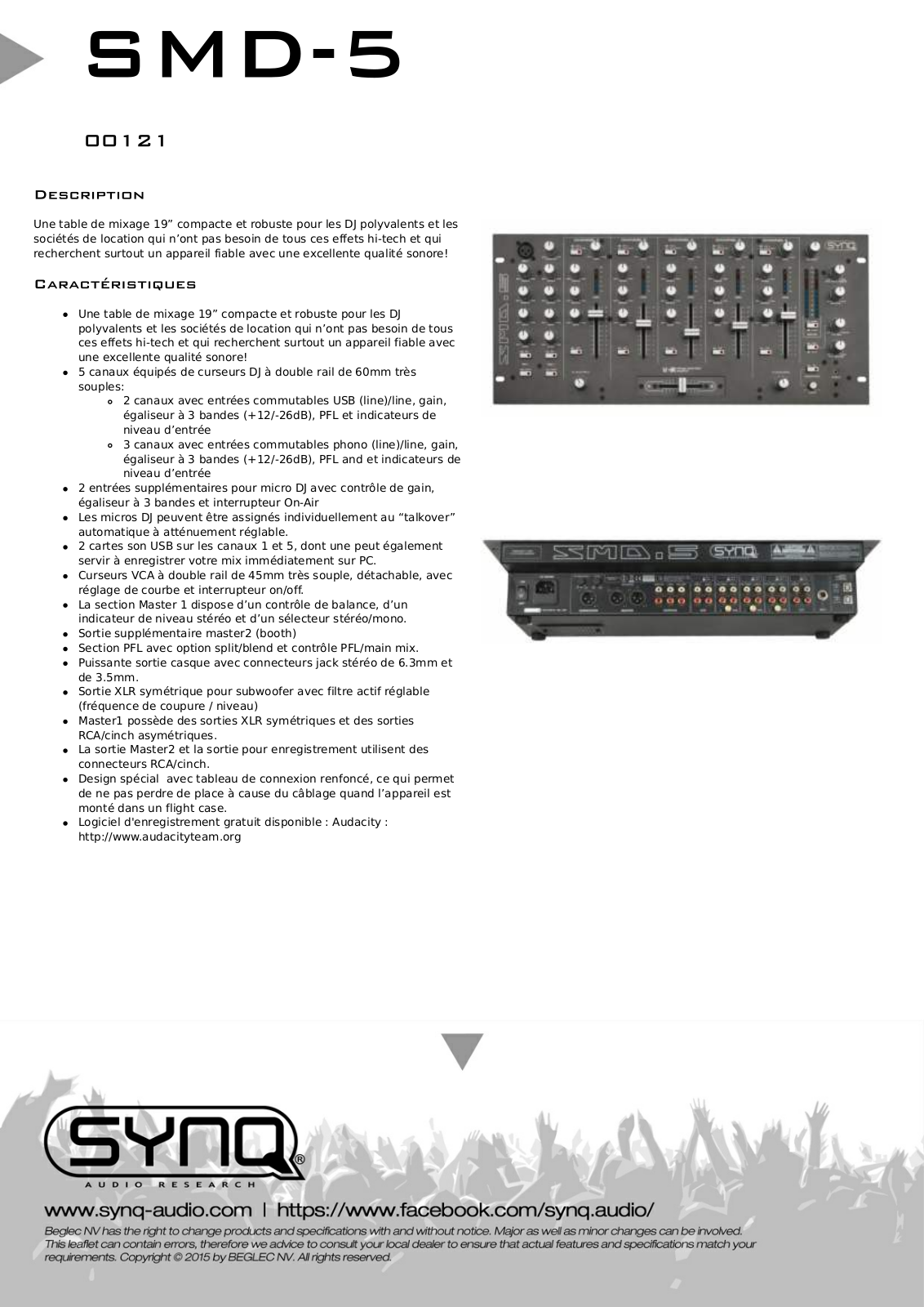 Synq SMD-5 Data Sheet - ManualMachine.com