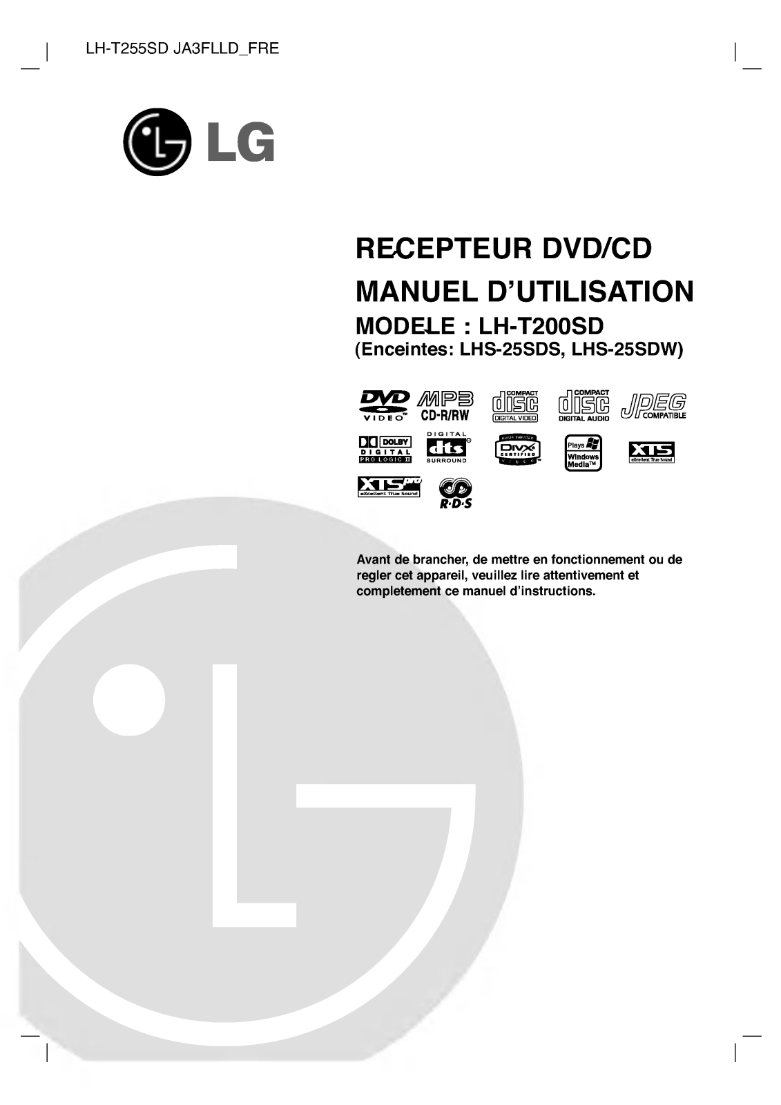 LG LH-T200SD User Manual