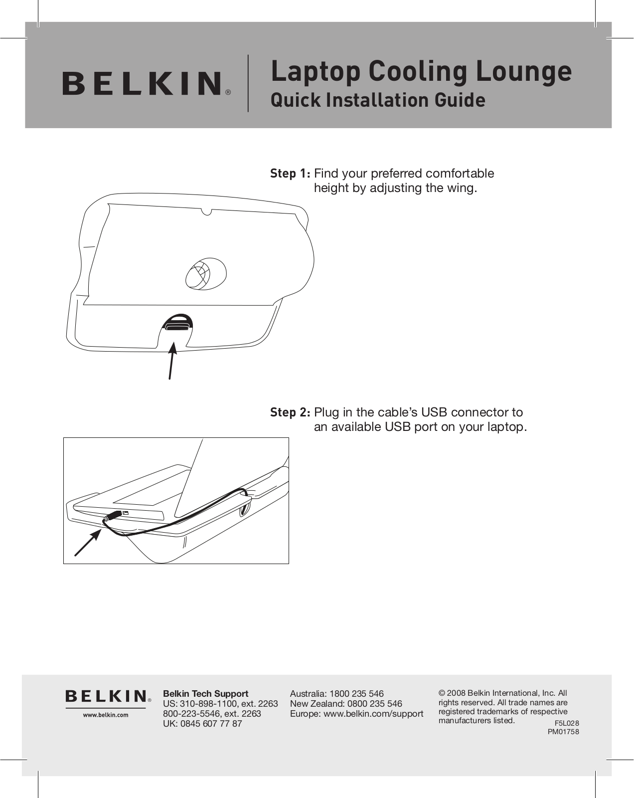 Belkin PM01758, F5L028 User Manual