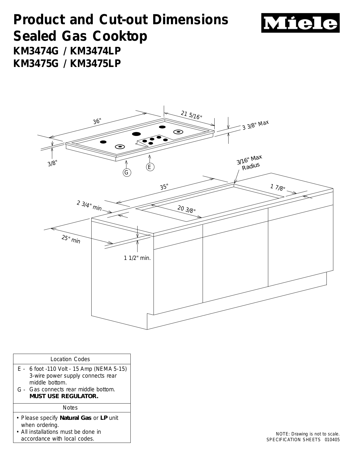 Miele KM3475LP User Manual