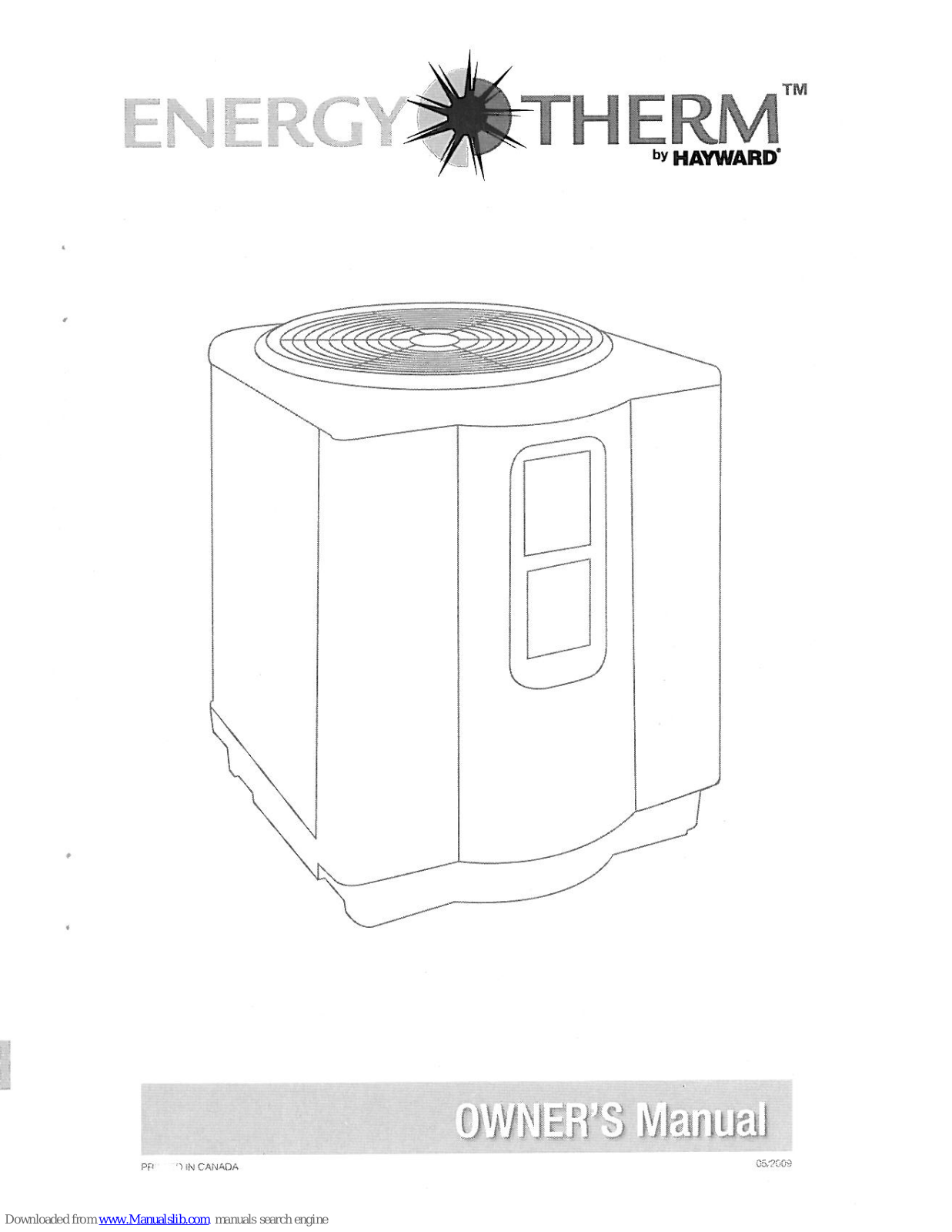 ENERGY THERM R-22 Series Owner's Manual