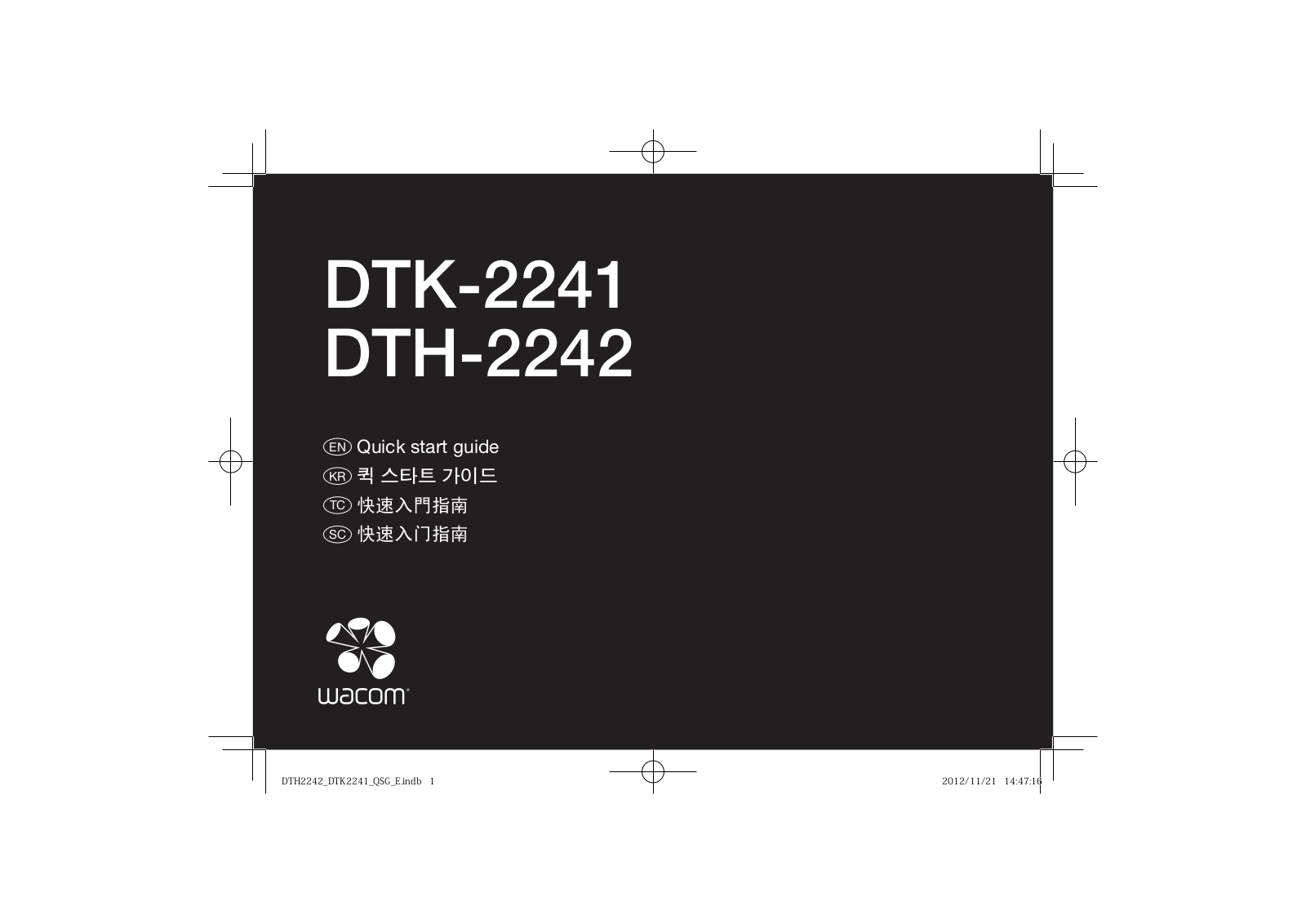 Wacom Co DTH2242, DTK2241 User Manual