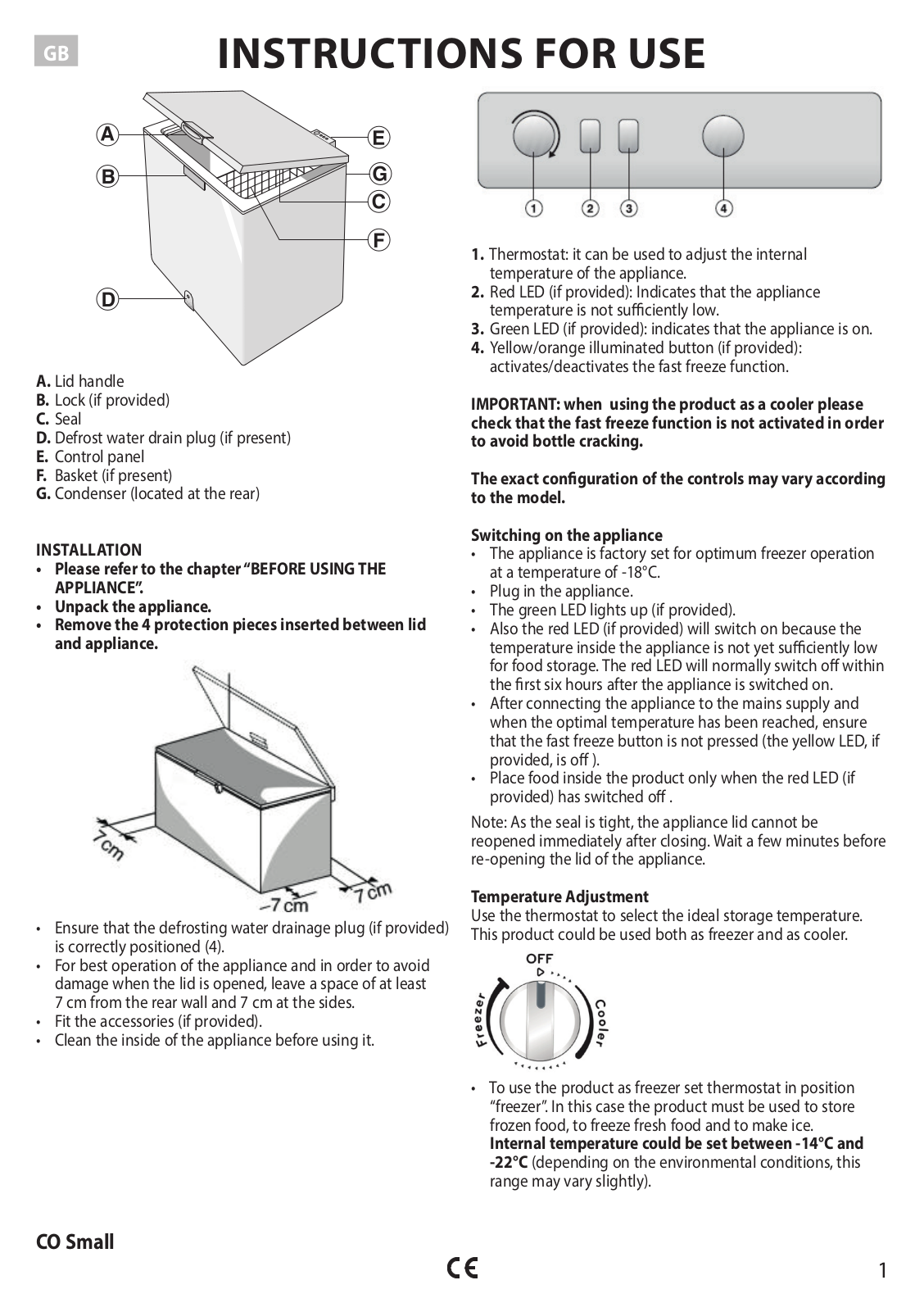 WHIRLPOOL WH 141 A+ 2 User Manual