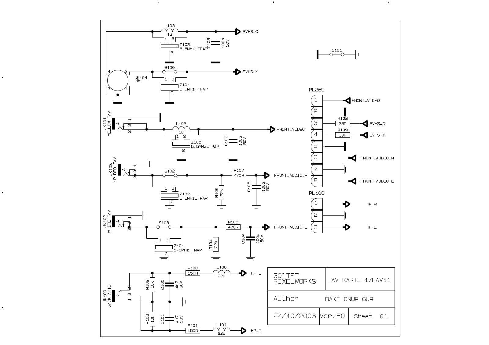 Vestel 17FAV11-1 schematic